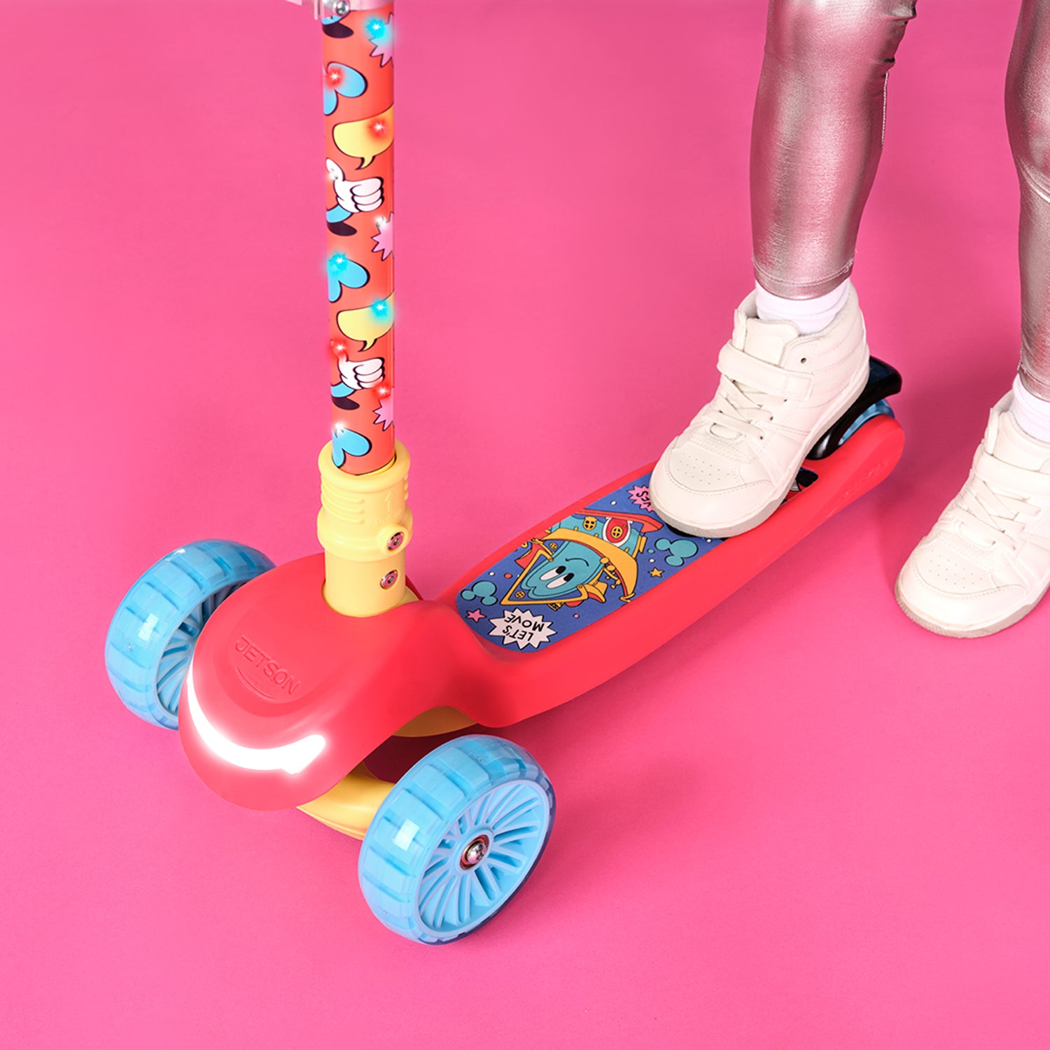 3 Wheel Deluxe Light Up Kick Scooter for Kids - Disney/Paw Patrol Edition - LED Wheels & Adjustable Handlebar - Perfect for School, Park & Neighborhood Rides