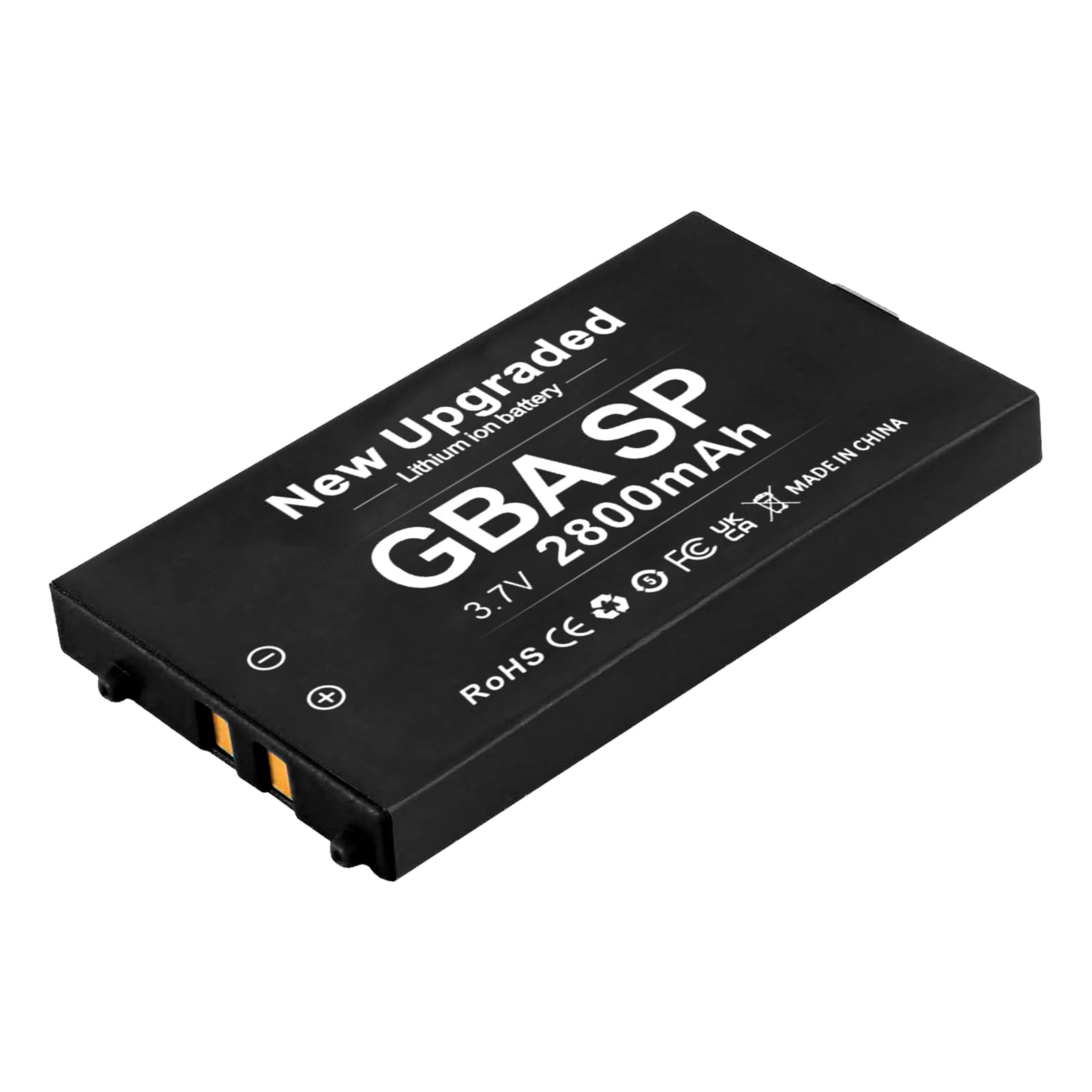 Upgraded 2800mAh Rechargeable Lithium-ion Battery for Nintendo GBA SP Gameboy Advance SP AGS-001 - High Capacity Replacement Battery with Screwdriver - Perfect for Gaming On The Go & Extended Play Sessions