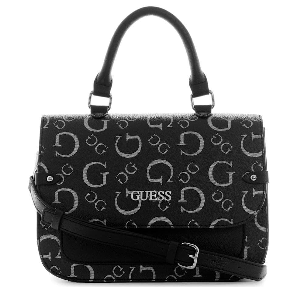 GUESS Factory Women's Keston Logo Top Handle Crossbody Bag - Stylish Purse for Everyday Use, Work, and Travel