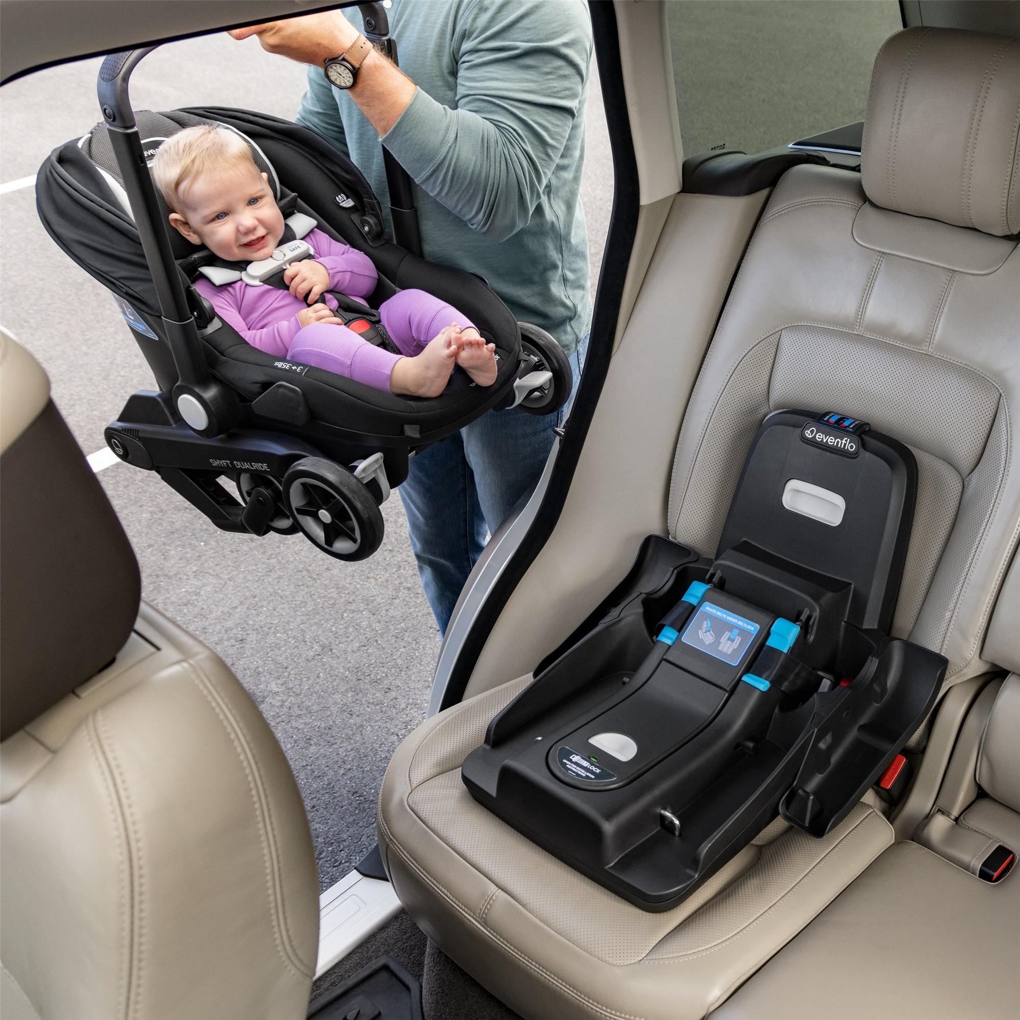 Evenflo Shyft Dual Ride Travel System - Lightweight Stroller & Infant Car Seat Combo for Safe & Convenient Travel | Perfect for Newborns, Toddlers, and On-the-Go Parents