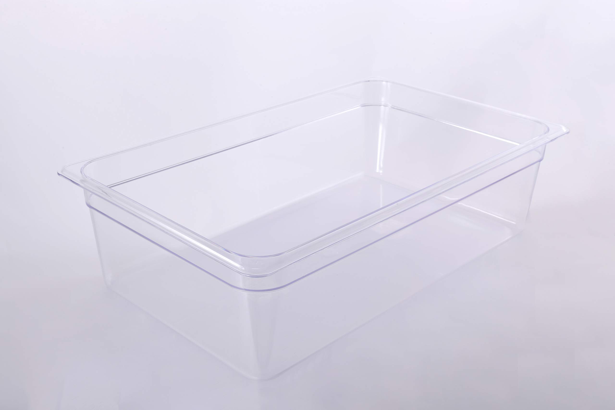 Commercial Grade 1/1 Full Size Polycarbonate Food Pans - 2.5