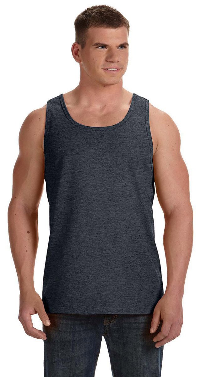 Fruit of the Loom 5 Oz. 100% Heavy Cotton HD Tank Top for Men - Soft Breathable Undershirt for Gym, Workout & Casual Wear