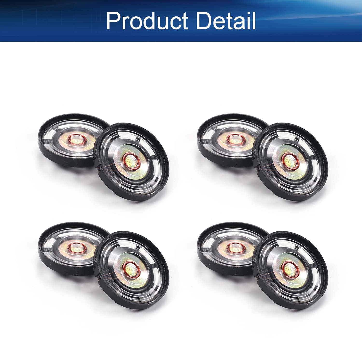 20Pcs 0.25W 8 Ohm 29mm Round DIY Mini Speakers - Replacement Loudspeakers for Small Electronics Projects | Perfect for DIY Audio, Science Experiments & Electronic Repair