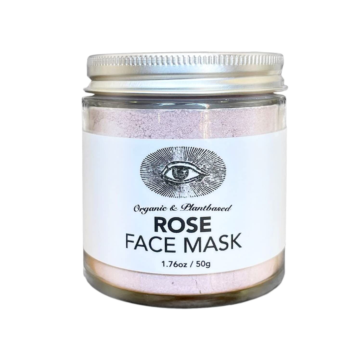 Anima Mundi Apothecary Rose Clay Mask - Hydrating & Purifying Facial Mask with Rose, Hibiscus, Mangosteen Powder, White Kaolin Clay & Aloe Vera Extract (1.76oz) - Deep Cleansing & Soothing for Dry, Sensitive & Acne-Prone Skin - Perfect for Spa Day & Self-Care Routine