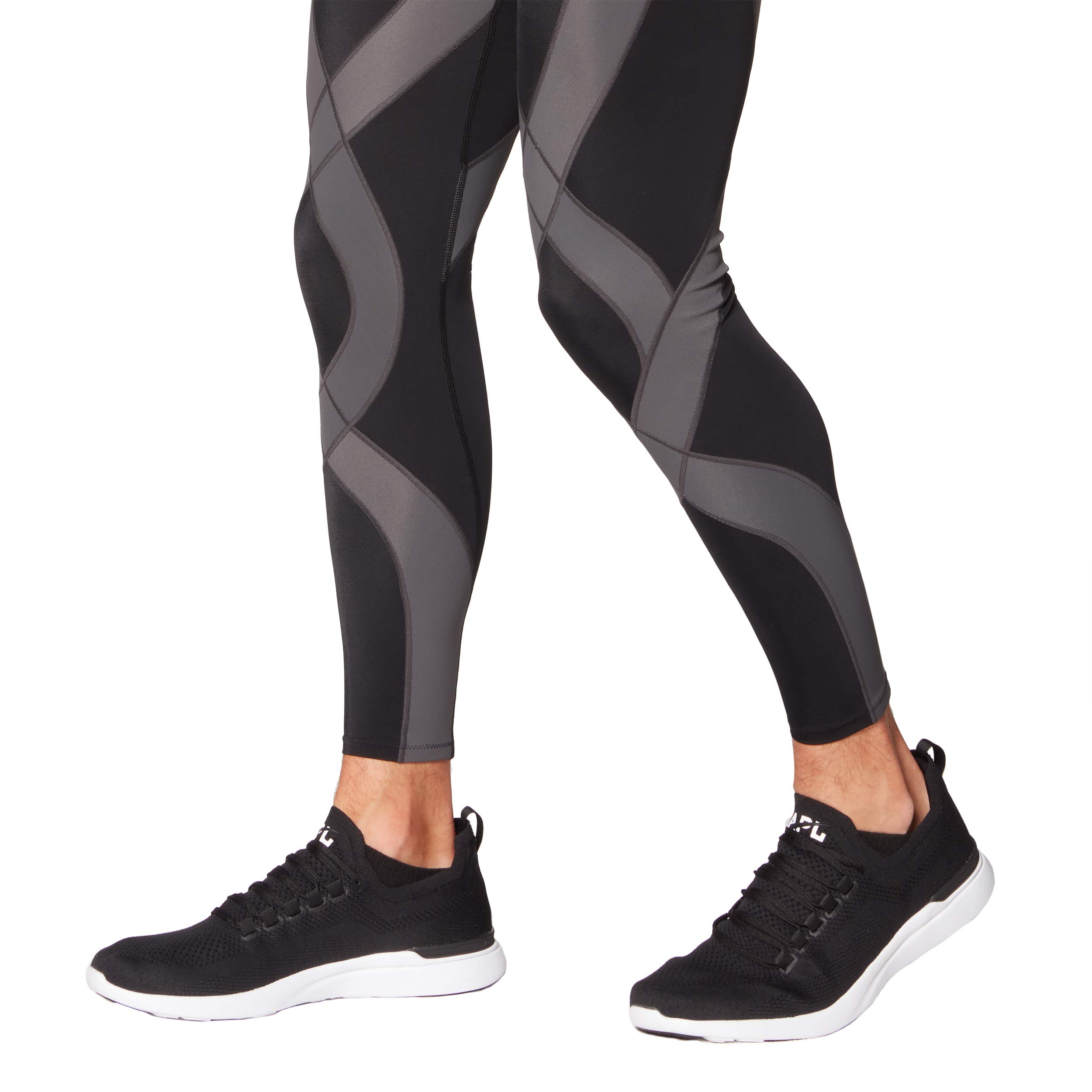 CW-X Men's Endurance Generator Compression Tights - Joint & Muscle Support Running Pants for High Performance Workouts | Ideal for Marathon Training, Gym Sessions & Outdoor Activities