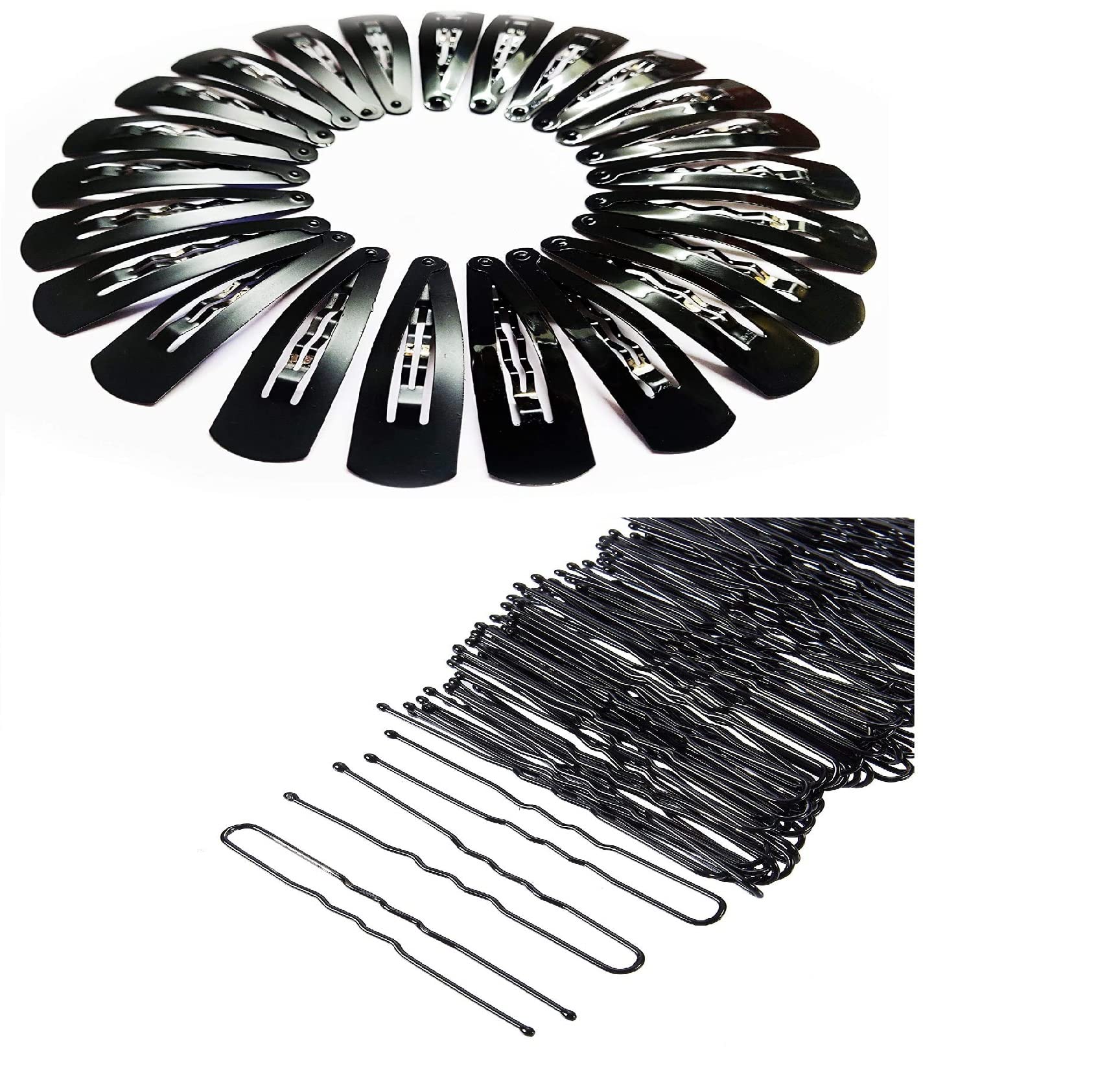 MPK PERFECT Metal TikTak Hair Clips - 12pcs & 24pcs U Shape Juda Pins, 36pcs Bobby Hairpins for Bun - Durable Hair Accessories for Women & Girls - Perfect for Parties, Weddings & Daily Styling