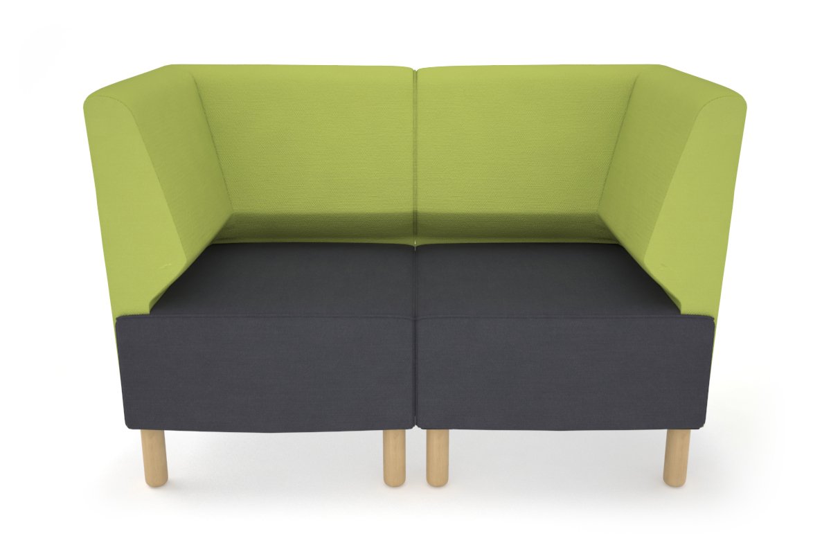 Mondo 2 Seater Corner Lounge Sofa - Modern L-Shaped Sectional Couch for Living Room, Small Space & Apartment - Comfortable Fabric Upholstery with Soft Cushions - Perfect for Relaxing, Entertaining & Movie Nights