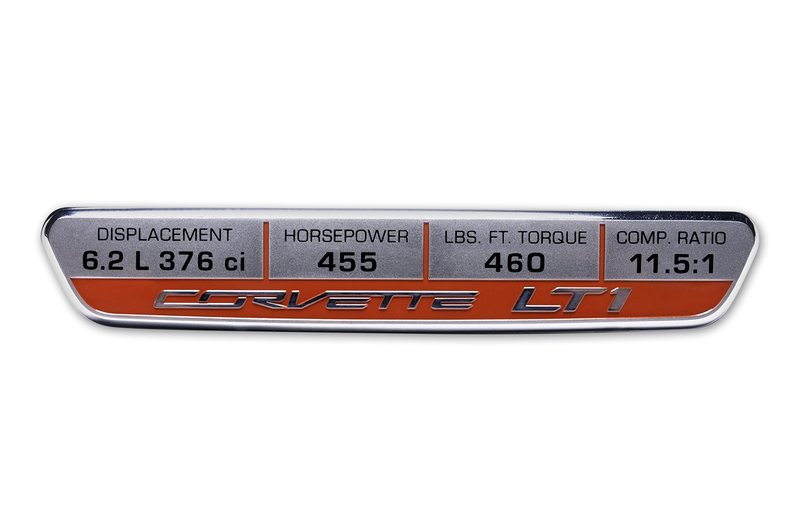 GM Accessories 23138330 LT1 Performance Exhaust Script Instrument Panel Emblem - Upgrade Your Camaro, Corvette or Chevy Muscle Car Interior