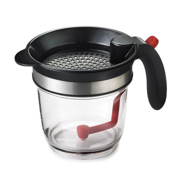 Cuisipro 1L/4 Cups Fat Separator - Gravy & Soup Fat Remover for Healthy Cooking & Meal Prep - Perfect for Thanksgiving, Roasts & Broths