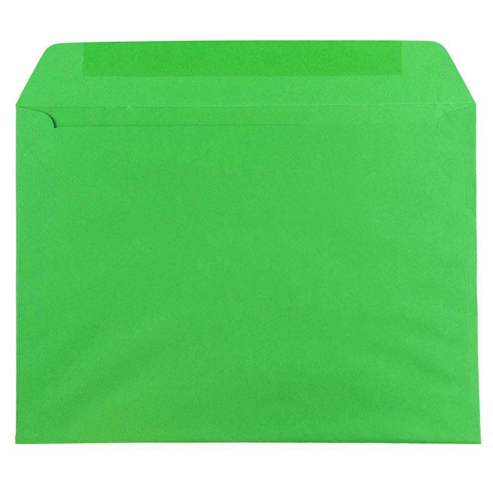 JAM PAPER 9 x 12 Inch Colored Envelopes - 500 Pack, Recycled Green Paper, Bulk Mailing & Business Envelopes for Invitations, Greeting Cards, Wedding Stationery & Office Use