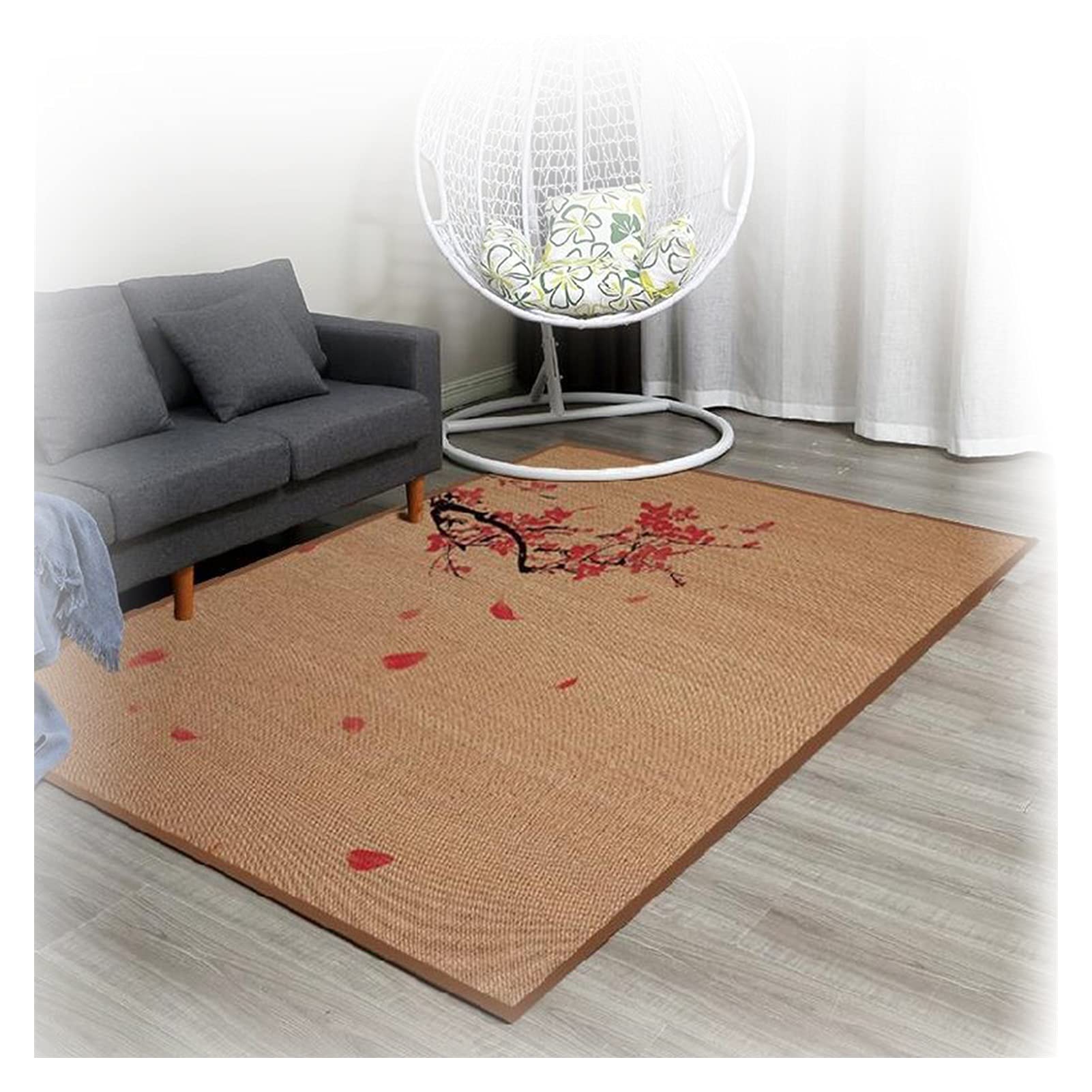 Eco-Friendly Natural Bamboo Floor Mat - Non-Slip Kitchen & Bathroom Rug, Large 0.5x2m Bamboo Carpet for Bedroom, Living Room & Home Decor | Perfect for Yoga, Meditation & Indoor Floor Protection (Color A)