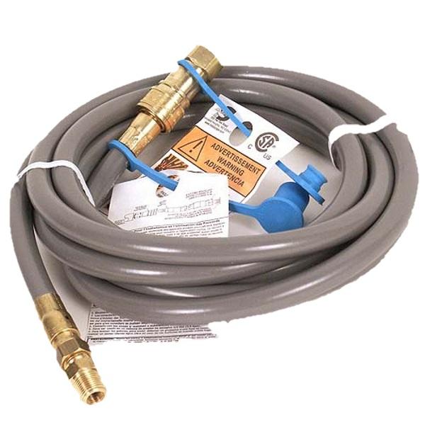 12ft Natural Gas Hose - Flexible & Durable for Grills, Stoves & Heaters - High-Quality Gas Line for Outdoor & Indoor Use