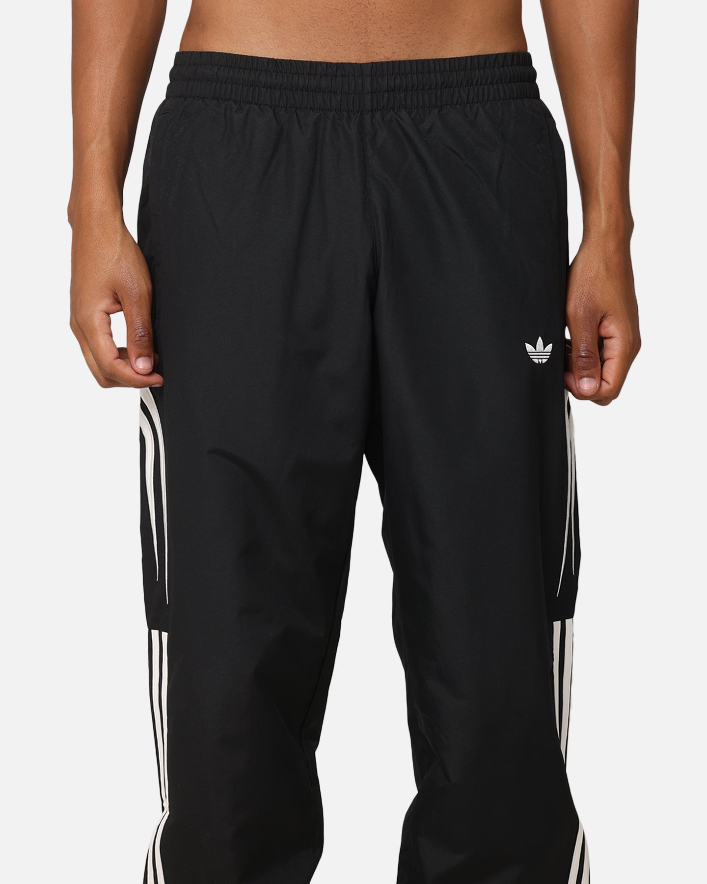 Adidas Q3 Atlanta Track Pants for Men - Black Athletic Joggers with Comfortable Fit - Perfect for Running, Gym Workouts & Casual Wear