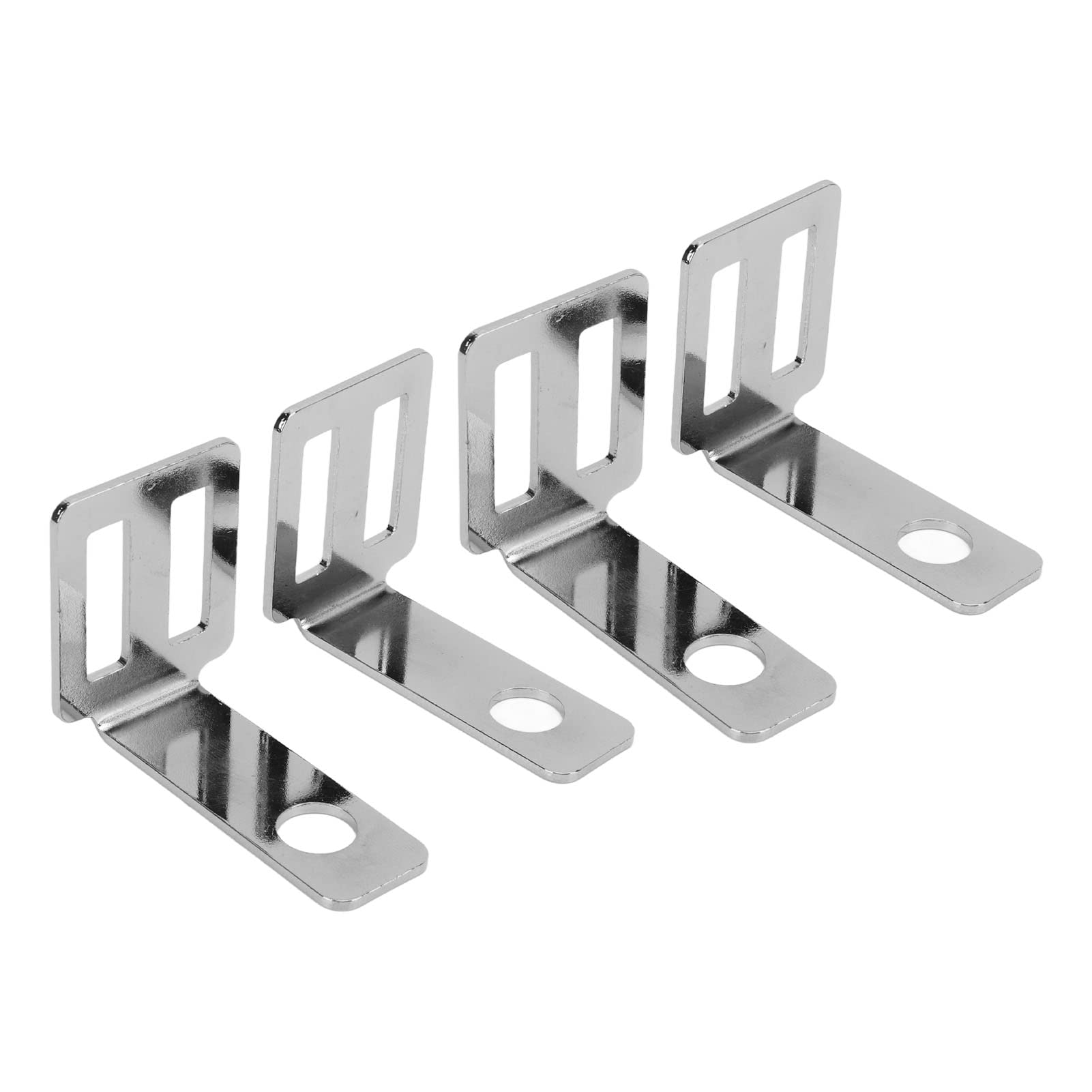 Universal Motorcycle Turn Signal Bracket 4Pcs - Aluminum Alloy for Street Bike (Silver) - Easy Installation & Durable