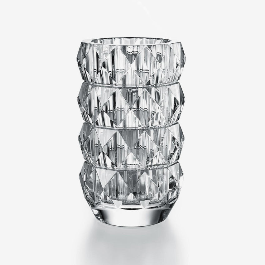 Baccarat Crystal Louxor Round Vase - Elegant Handcrafted Glass Vase for Home Decor, Wedding Centerpiece & Luxury Gift