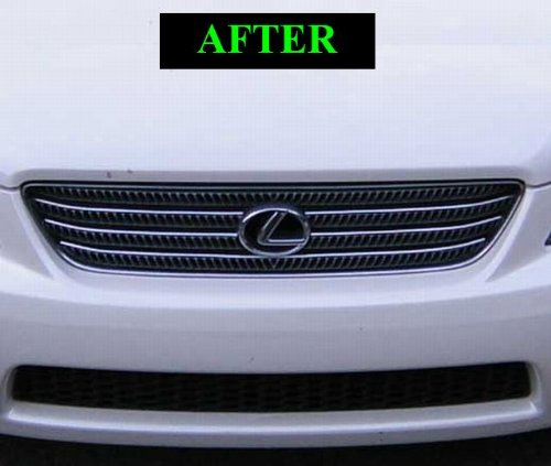 2001-2005 Lexus IS300 Chrome Grille Kit - Front Bumper Grill Replacement for 2002 2003 2004 Models - Sporty Upgrade for Enhanced Style & Performance (Perfect for Car Enthusiasts & Custom Builds)