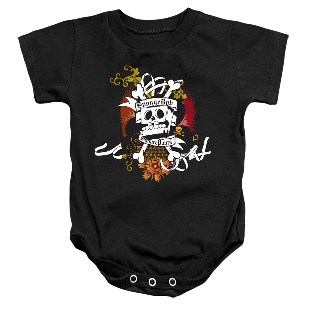 Spongebob Rest in Peace Unisex Baby Bodysuit - Cute Cartoon Snap Suit for Newborns & Infants - Perfect for Halloween, Birthday Parties & Photo Shoots
