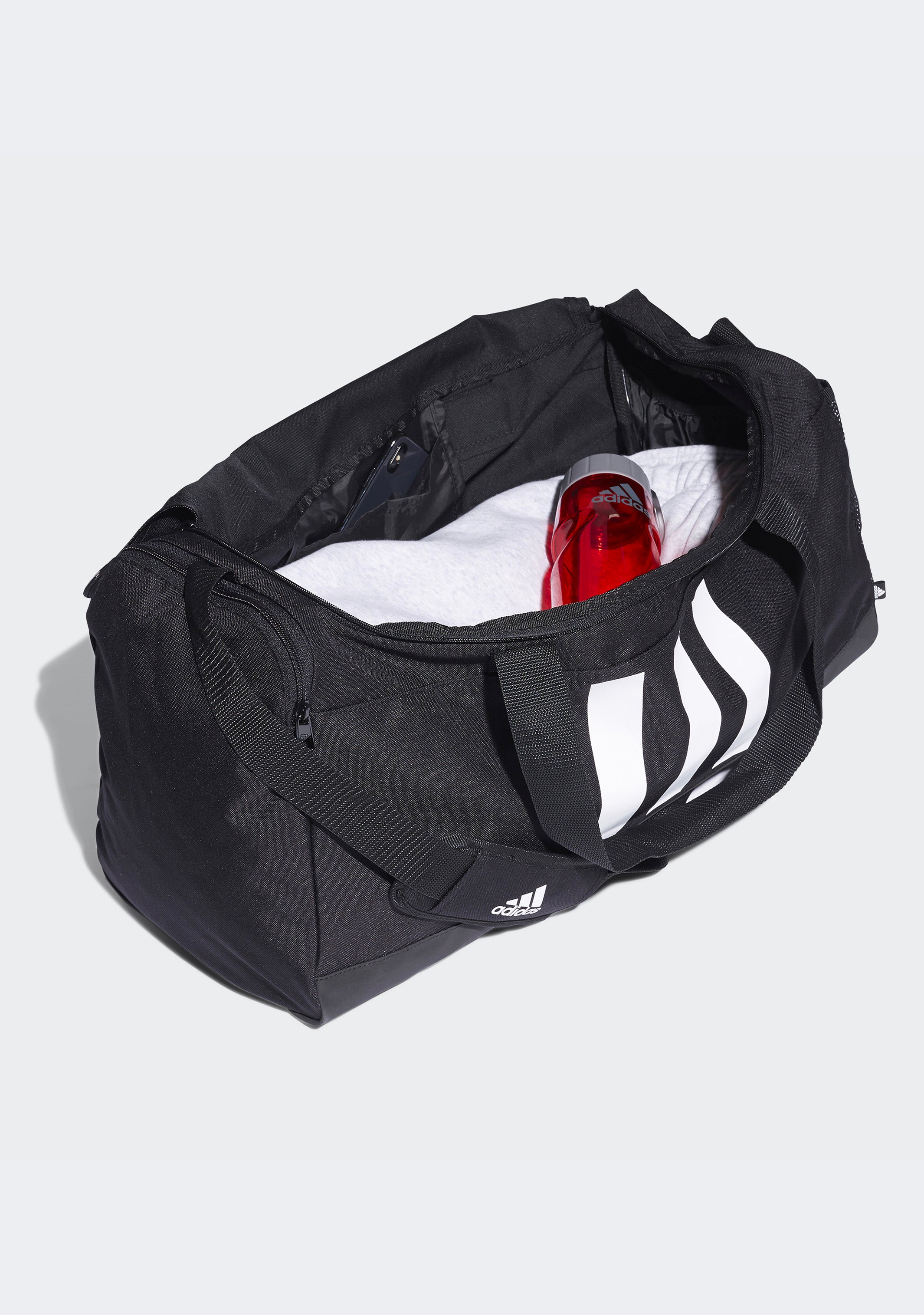 Adidas Essentials 3 Stripes Duffel Bag Medium 39L - Gym Bag, Travel Duffel, Sports Equipment Carrier for Men & Women | Perfect for Workouts, Weekend Trips & Sports Gear Storage
