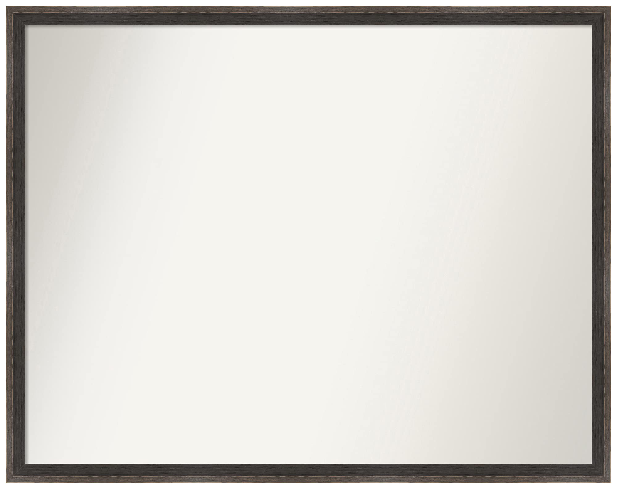 Amanti Art Custom Wall Mirror 22.25 x 28.25 Inches - Solid Hardwood Chocolate Brown Frame - Non-Beveled Edge - Bathroom, Bedroom, Living Room Decor - Multiple Size Options Available