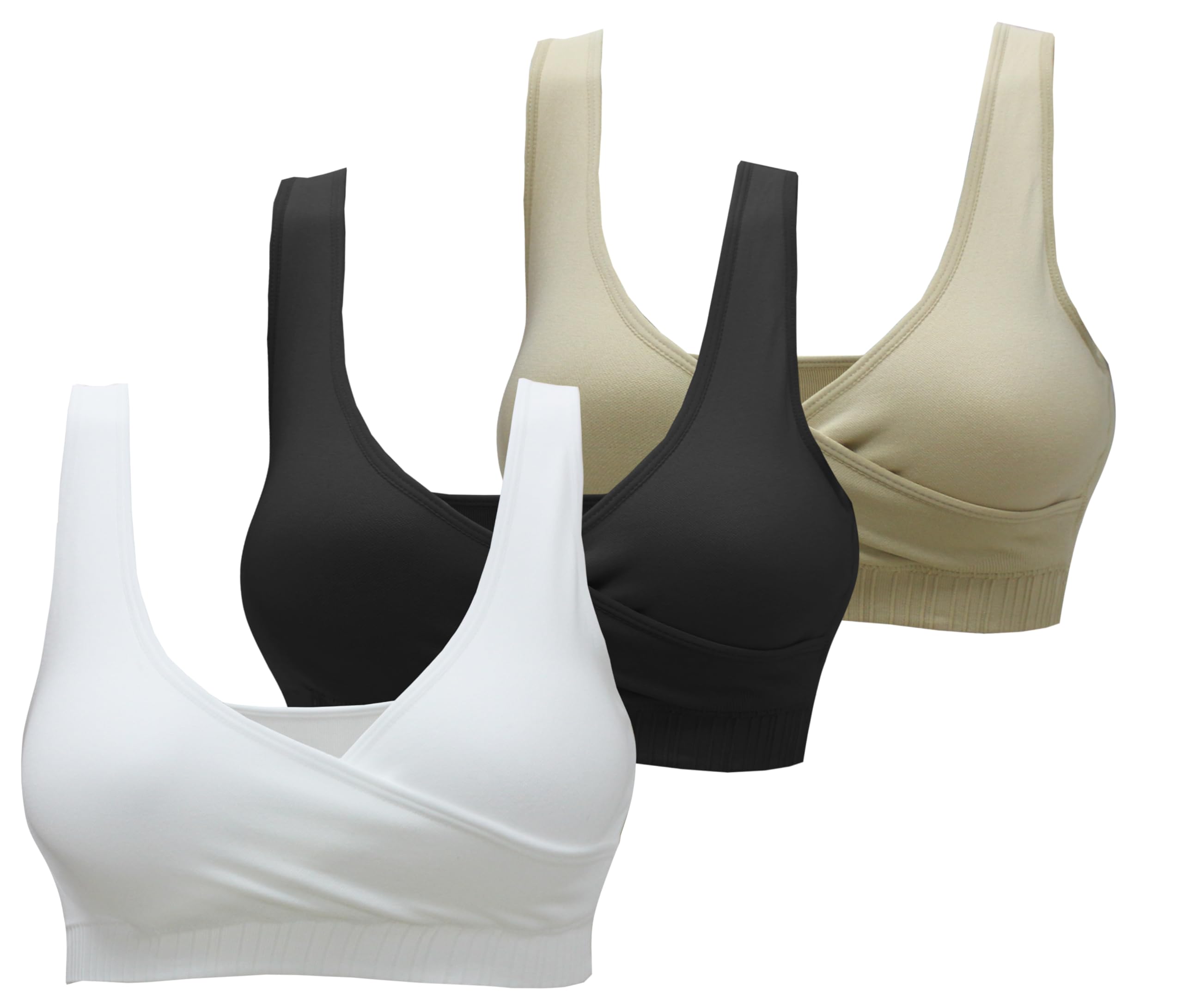 AKAMC Women's Cross Back Sports Bras - Adjustable Straps, Padded Criss Cross Cropped Bras for Yoga, Workout & Fitness | Perfect for Gym, Running, Pilates & Active Lifestyle
