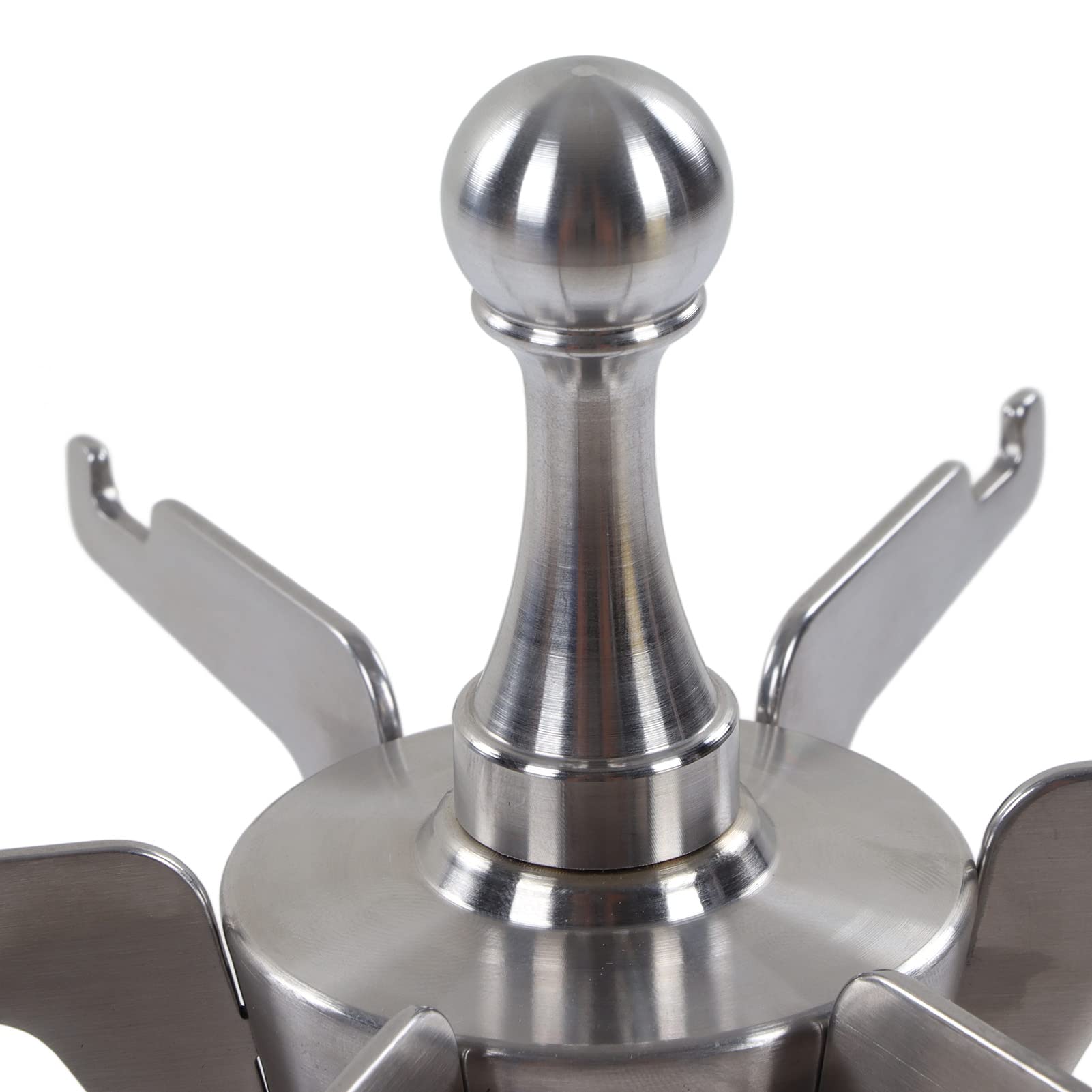 Stainless Steel Rotatable Kitchen Utensil Stand - Space Saving Rustproof Organizer for Spoons, Ladles & Cooking Tools - Perfect for Countertop Storage in Small Kitchens (Silvery)