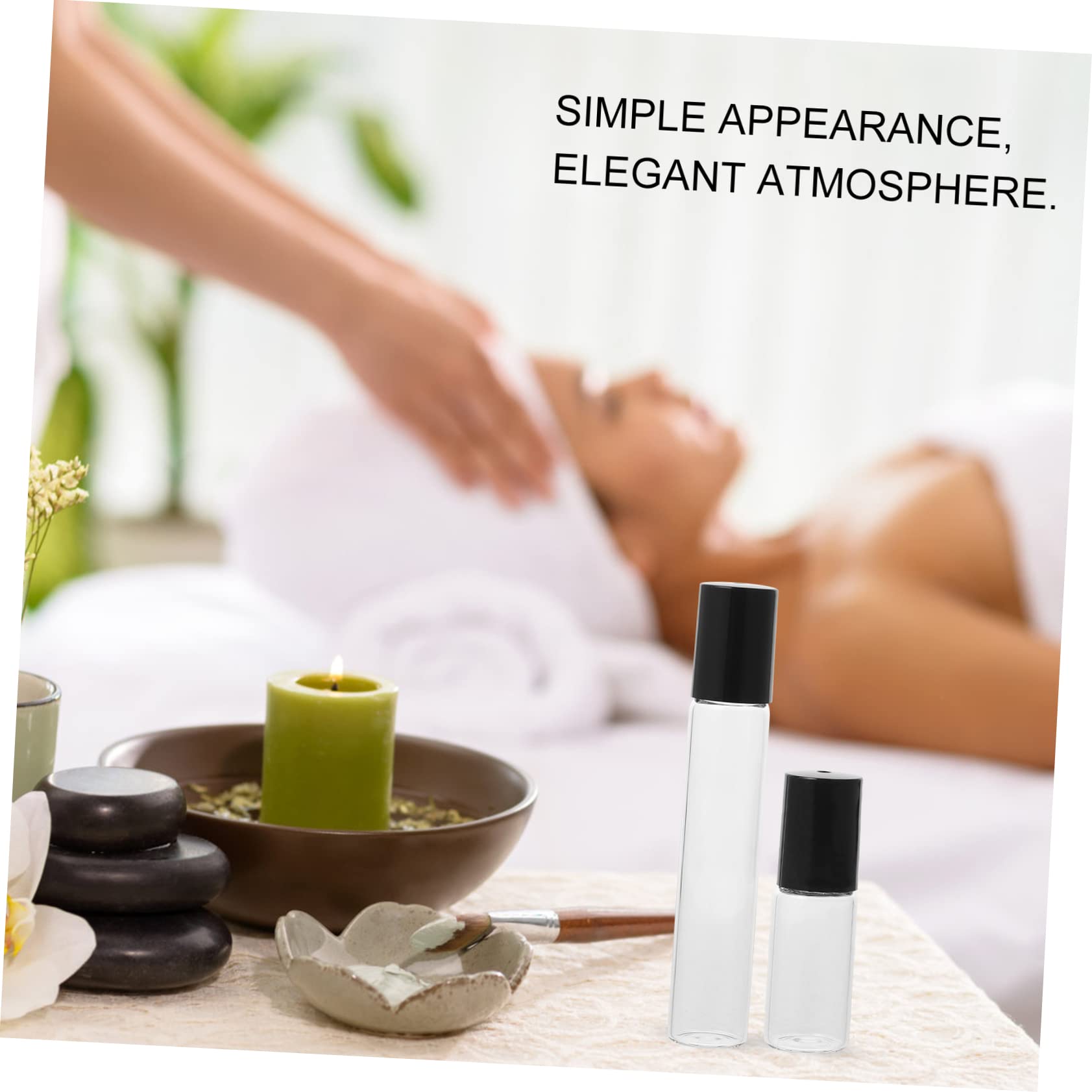 FOMIYES 10 Pack Essential Oil Roller Bottles - Portable Glass Roll-On Bottles for Aromatherapy, Travel, Skincare & DIY Beauty - Perfect for Toiletries, Makeup & Essential Oil Blending on the Go