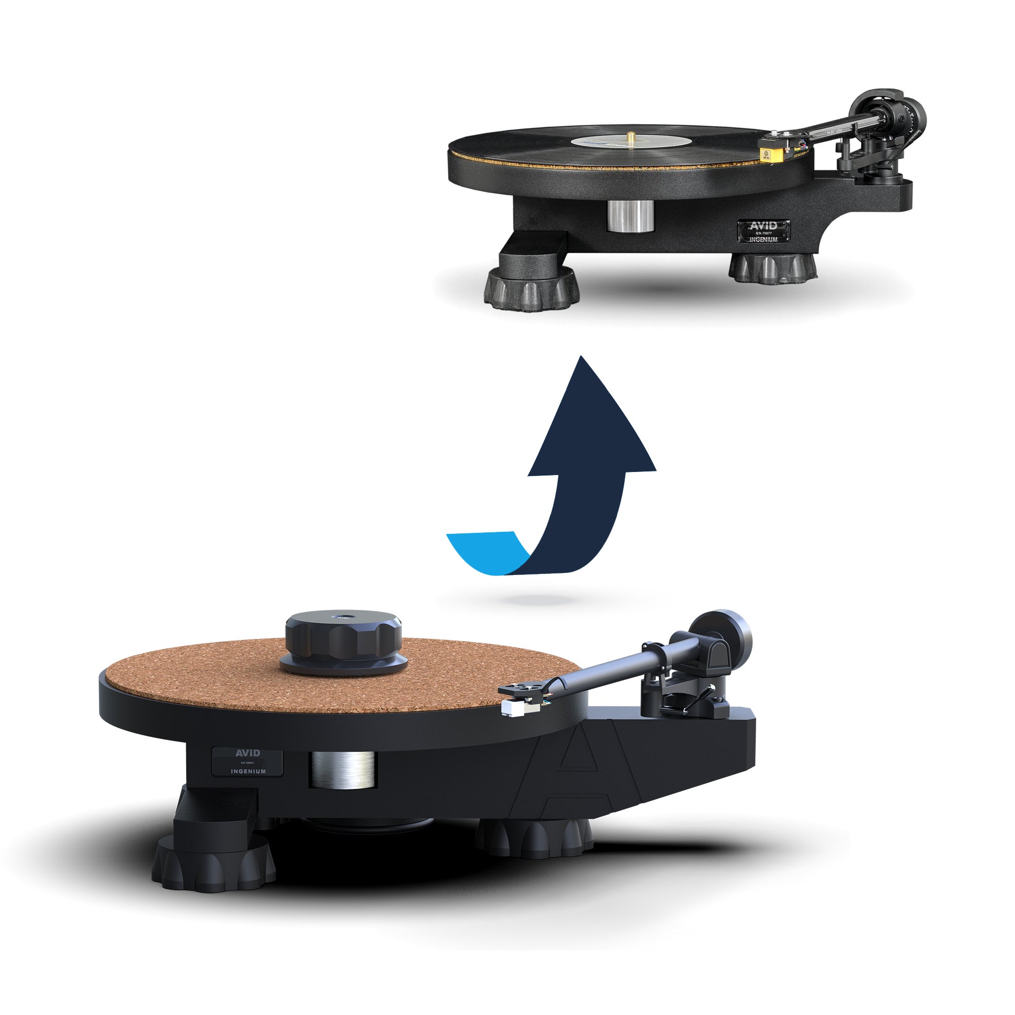 AVID HIFI Ingenium Metal Platter Upgrade for Turntables - High-Performance Vinyl Record Player Accessory for Audiophiles & Music Enthusiasts - Perfect for Home Audio Systems & DJ Setups