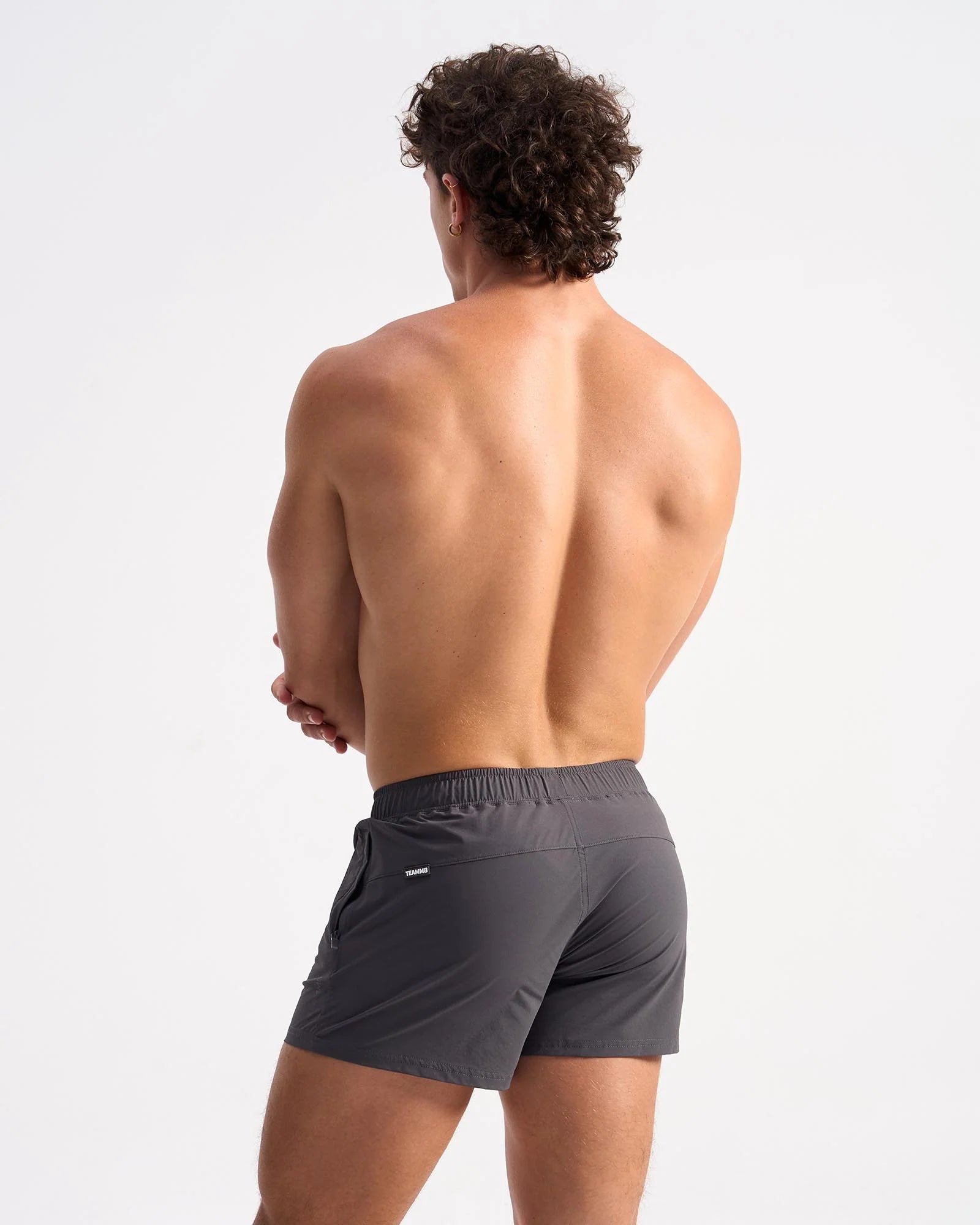 Teamm8 Bolt 3 Shorts - Men's Athletic Running Gym Workout Shorts Grey - Perfect for Jogging, Training & Casual Wear