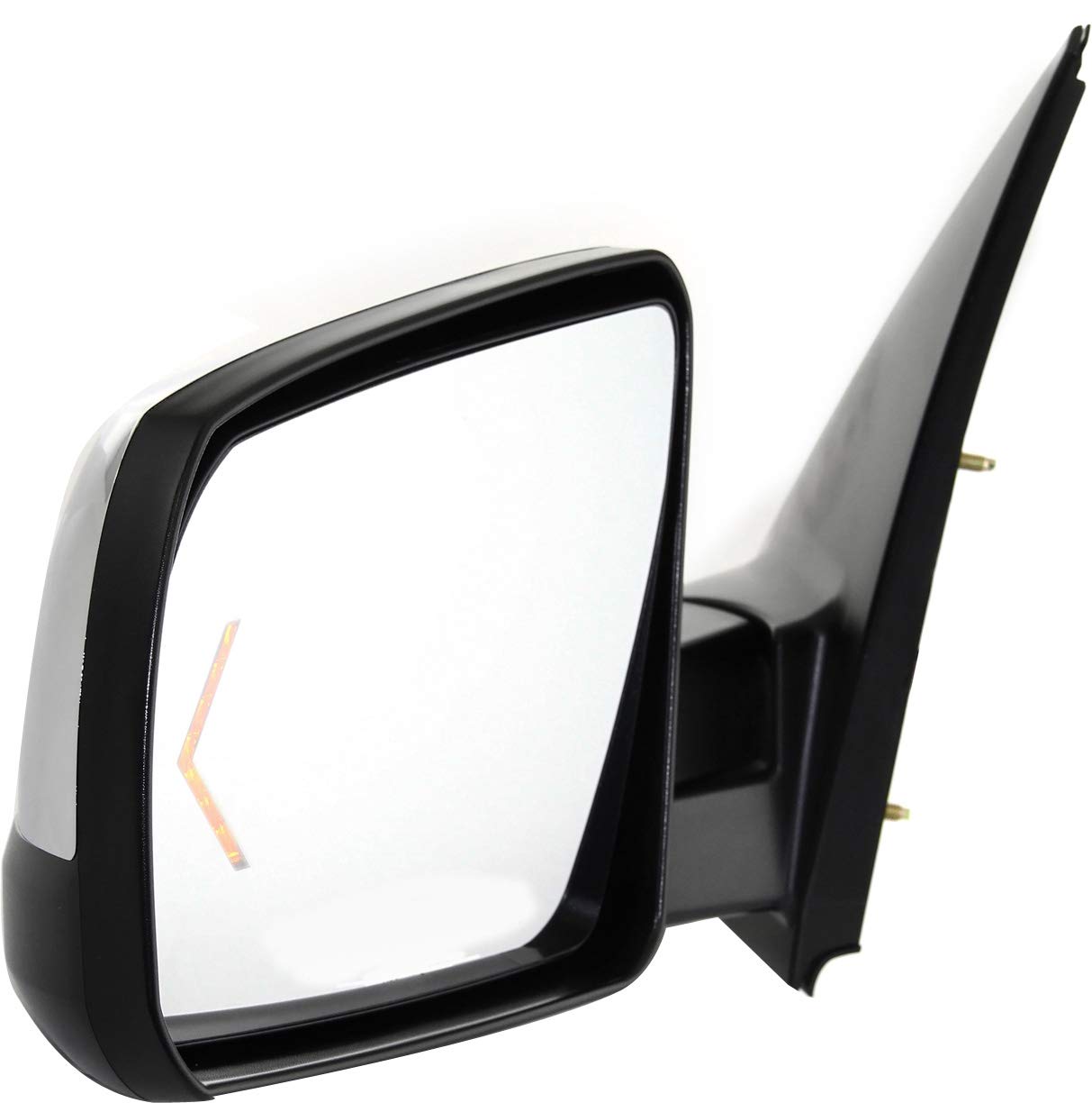 2007-2013 Toyota Tundra Driver Side Power Heated Mirror with Signal Light, Memory & Puddle Lamp - Chrome Kool Vue Replacement for Enhanced Visibility and Safety in Winter Driving