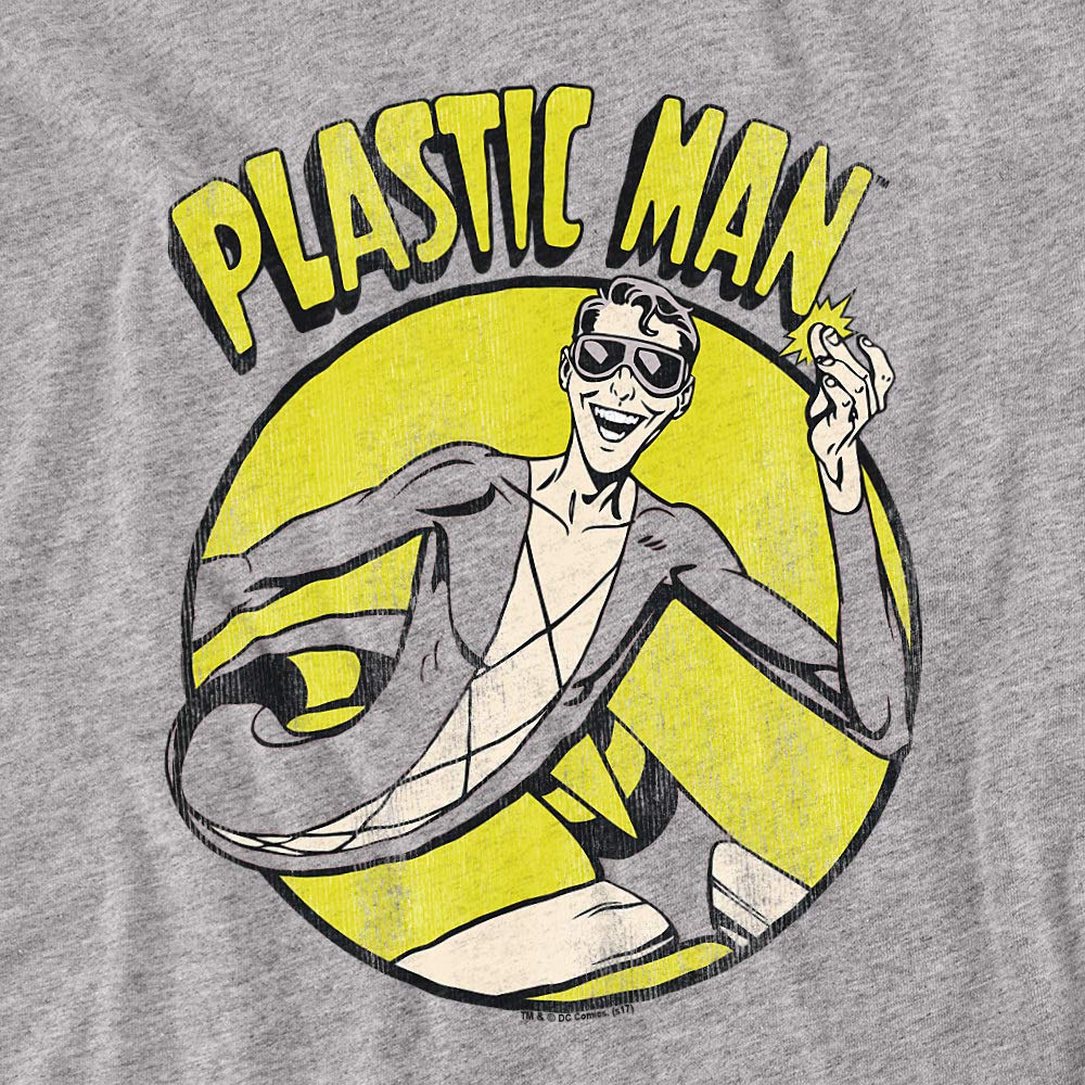 DC Comics Plastic Man Graphic T-Shirt for Men & Women - Superhero Costume & Casual Wear