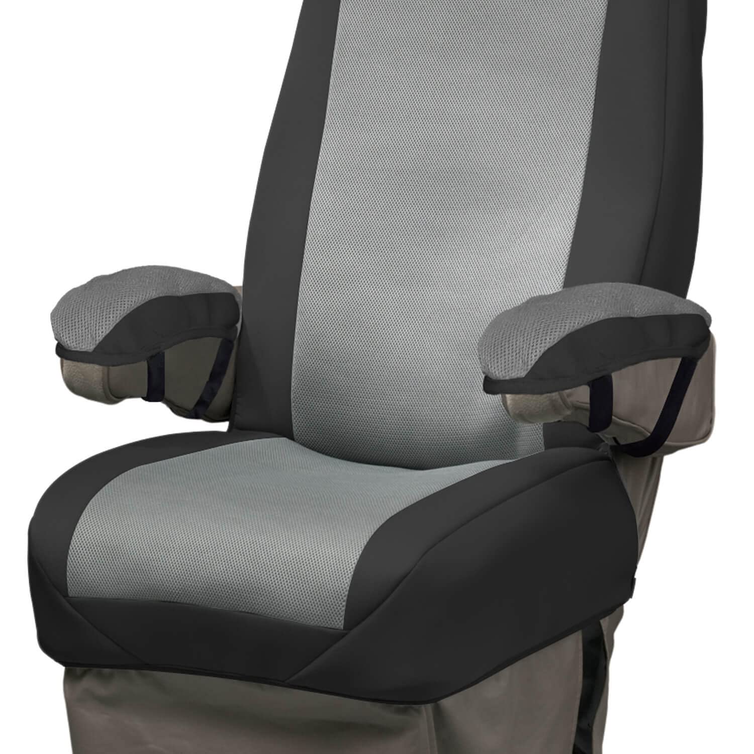 Covercraft Universal Seat Glove - Premium RV & Van Seat Cover for Single Bucket Seats (Black/Gray) | Waterproof & Durable Protection for Road Trips & Camping