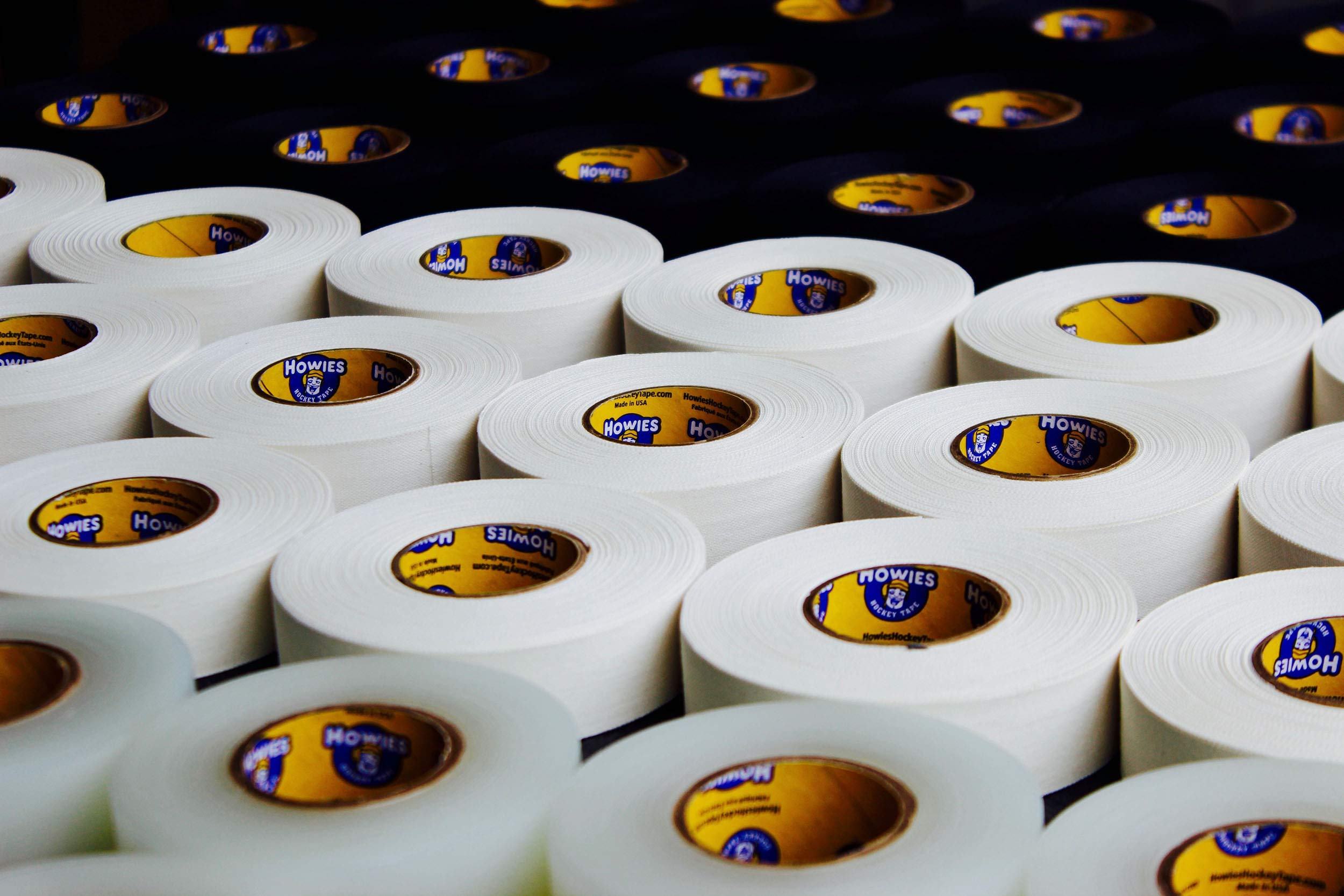 Howies Hockey Tape - 30 Pack Black & White Cloth Hockey Stick Tape | Grip & Protection for Hockey Sticks | Perfect for Ice Hockey, Street Hockey & Practice Sessions