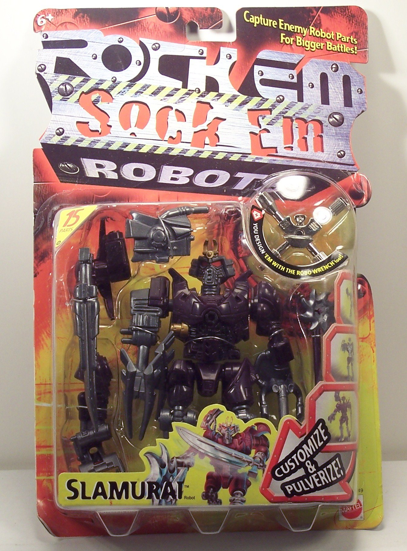 Slamurai Rock 'Em Sock 'Em Robots - Interactive Battle Game Toy for Kids & Adults | Perfect for Family Game Nights & Birthday Gifts