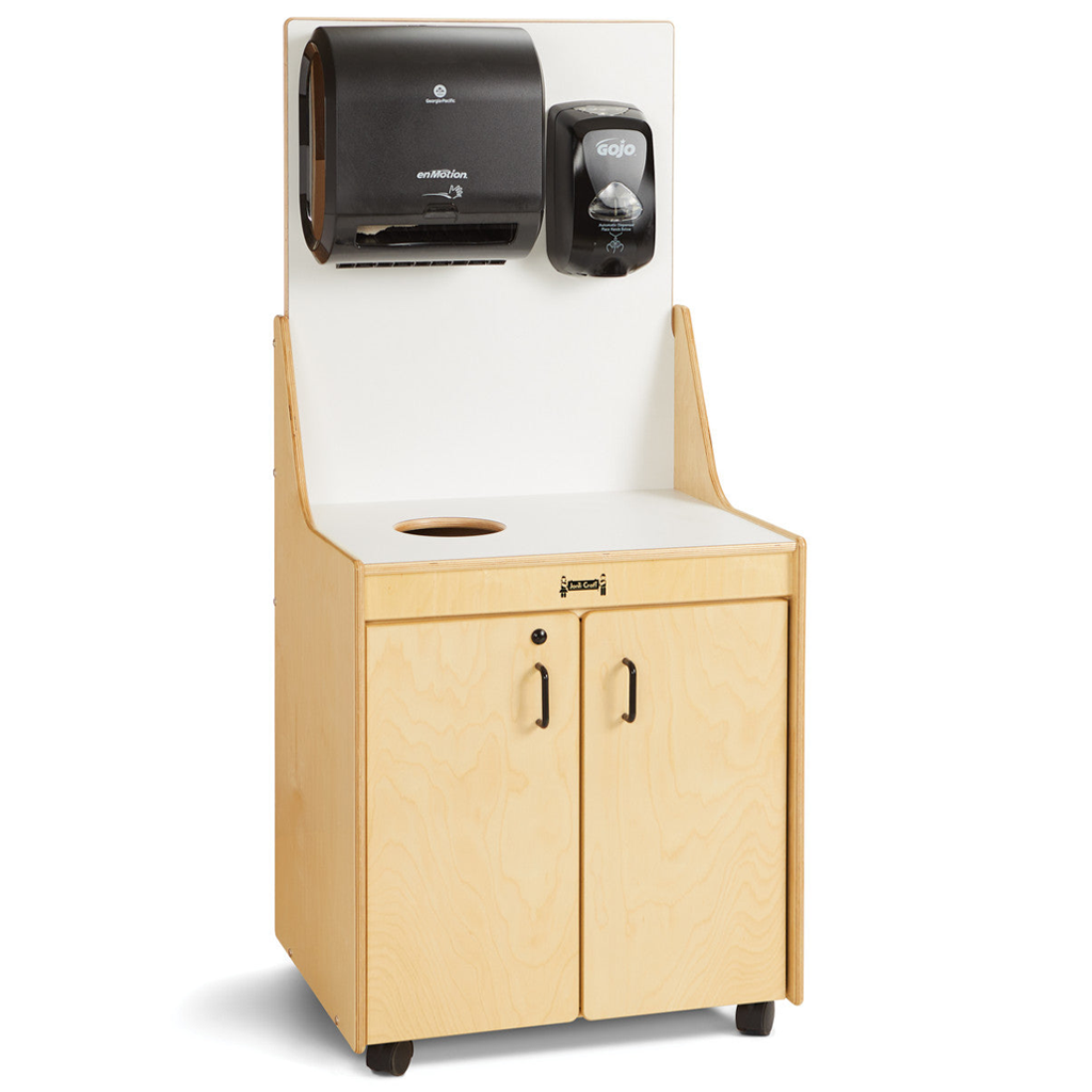 Jonti Craft Sanitization Cart 1355JC - Mobile Cleaning Station for Schools & Daycares | Disinfecting Supply Organizer with Wheels for Classrooms, Hospitals & Offices