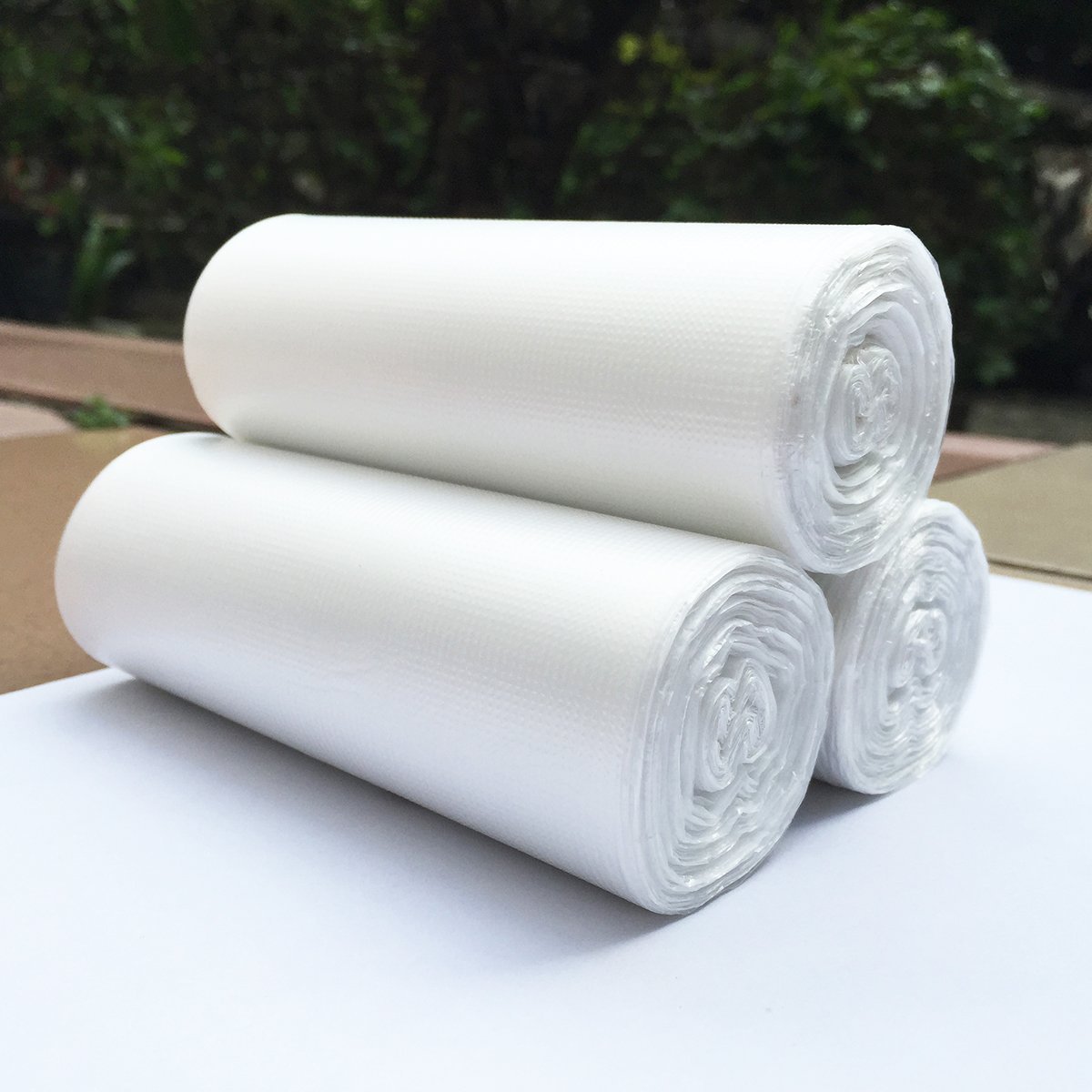 2 Gallon Small Clear Trash Bags - 150 Count (3 Rolls) | Perfect for Bathroom, Office, Bedroom & Kitchen Waste Bins
