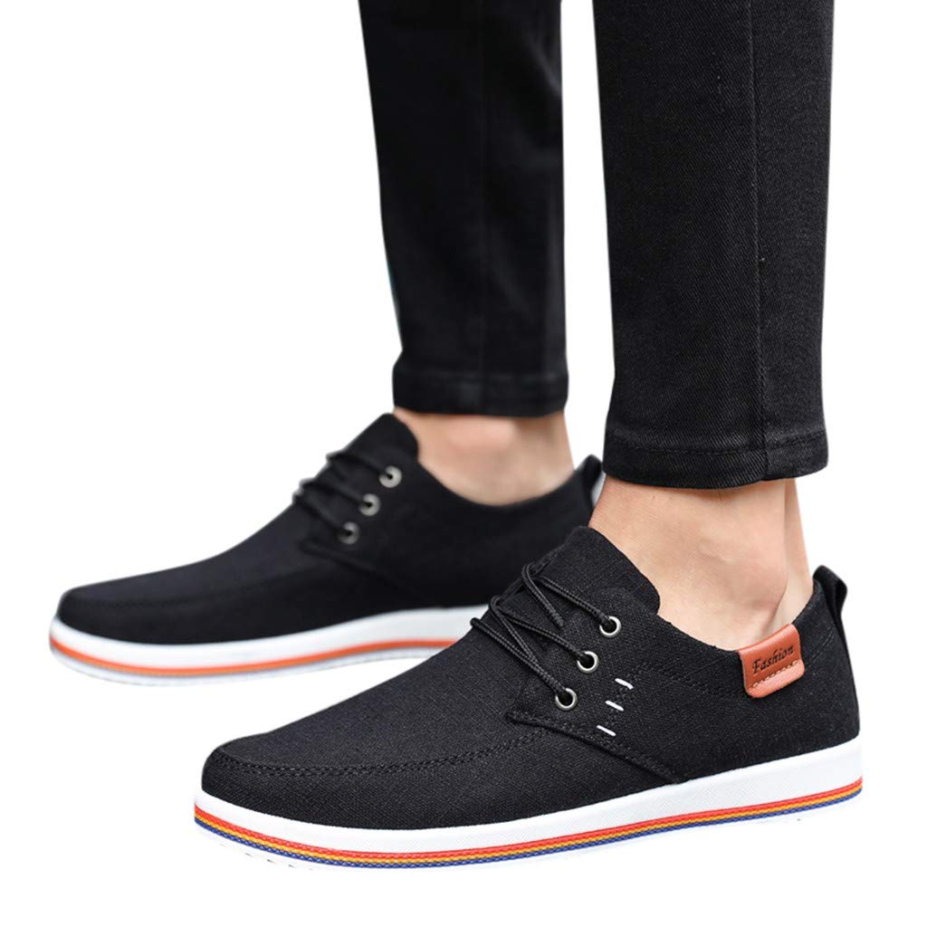 **IQYU Men's Running Shoes - Lightweight Breathable Trainers for Outdoor Sports & Casual Wear - Non-Slip Boat Deck Slippers with Soft Cushioning - Perfect for Jogging, Gym, Travel & Daily Use**