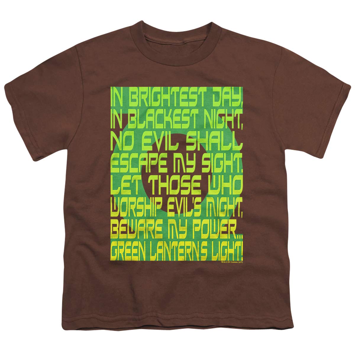 Green Lantern Oath Unisex Youth T-Shirt | DC Comics Superhero Graphic Tee for Kids & Teens | Perfect for Cosplay, Halloween & Comic Con