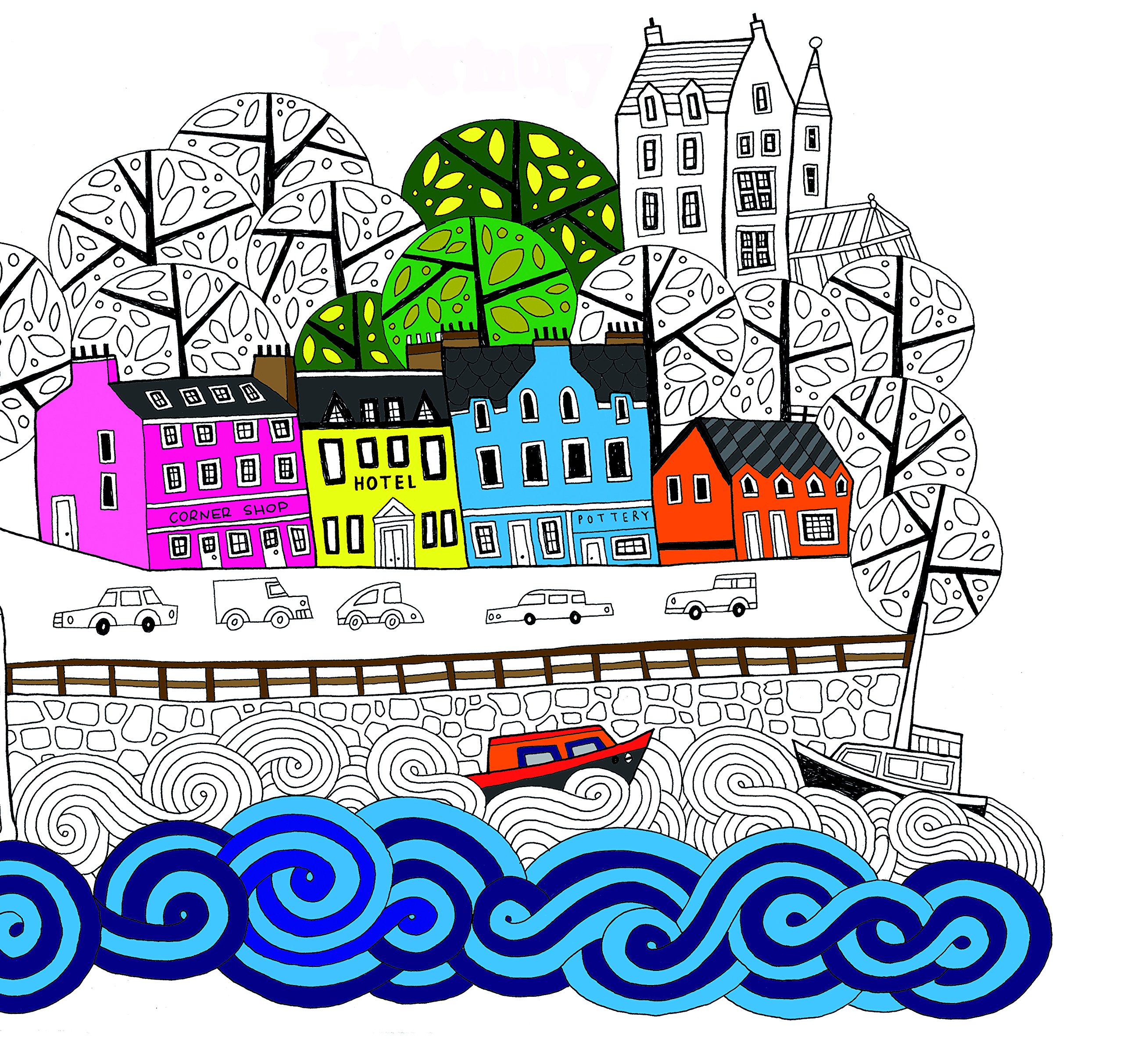 Scotland Coloring Book for Adults - Relaxing & Stress Relief with Beautiful Scottish Landscapes & Scenes | Perfect for Travel Lovers & Art Therapy