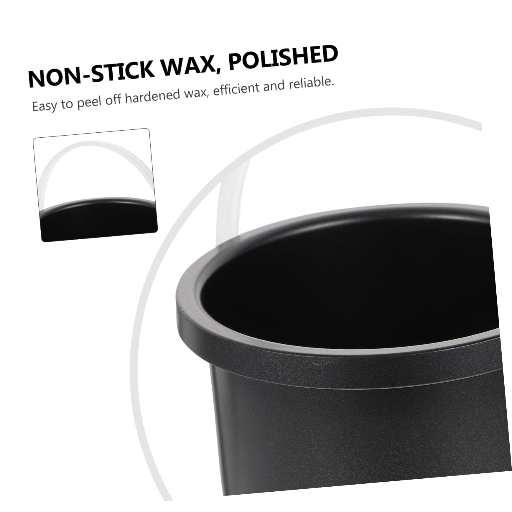 LALAFINA 2 Pack Wax Warmer Replacement Pot - Aluminum Wax Melting Bowl for Hair Removal, Depilatory Wax Machine Accessories - Perfect for Salon, Spa & Home Use