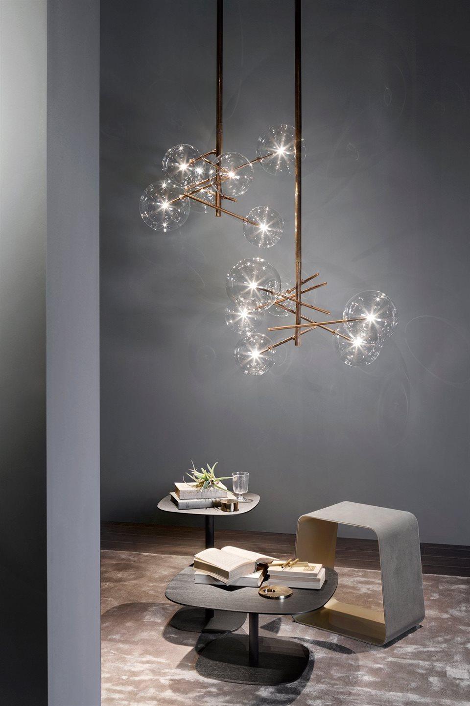 Bolle Chandelier - Modern Crystal Ceiling Light Fixture for Dining Room, Living Room & Bedroom | Elegant Home Decor Lighting