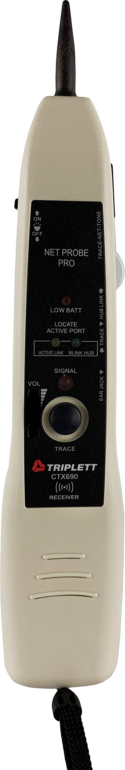 Triplett CTX690 Network Tone and Probe Cable Tracer Kit - Wire Tracker for Ethernet, Coaxial, Telephone Lines - Ideal for IT Technicians, Electricians, and Network Installations