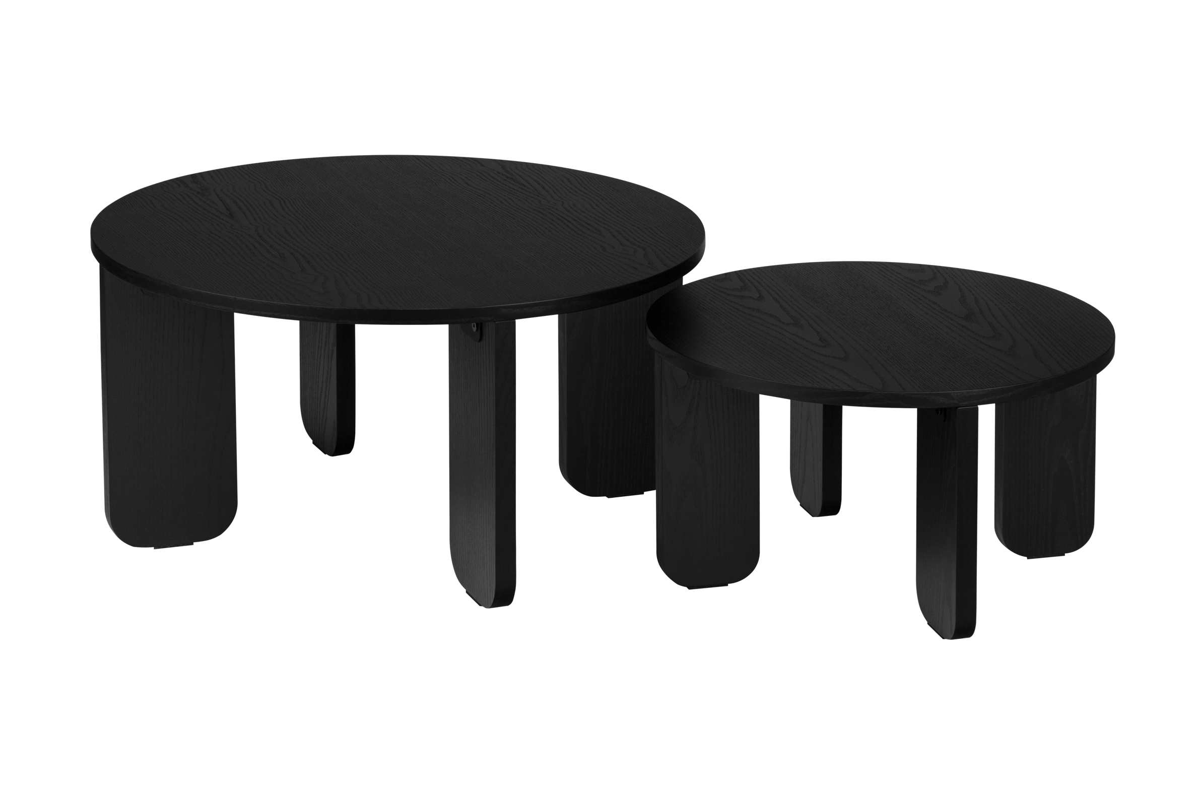 Modern Kuvu Nesting Tables Set of 3 - Space Saving Side Tables for Living Room, Bedroom, Office - Stackable End Tables with Sturdy Metal Frame - Perfect for Small Spaces, Home Decor, Coffee Table Alternatives