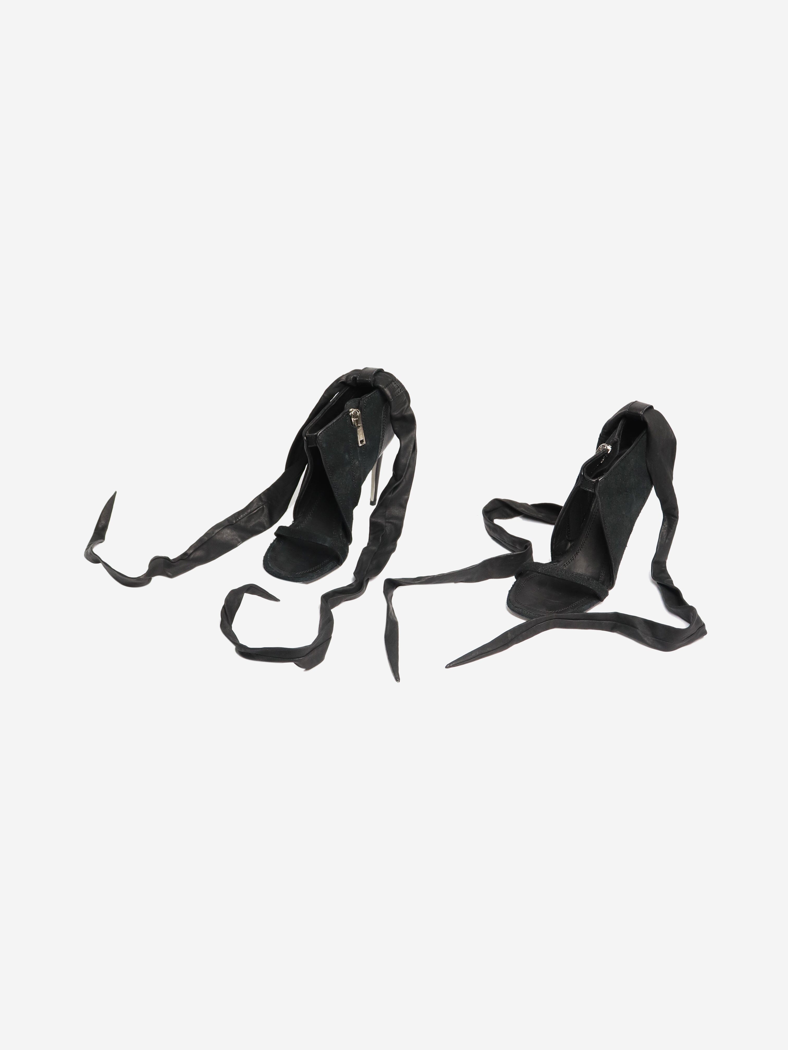 Elegant Black Ankle Strap High Heels for Women - Size EU 39 (UK 6) - Perfect for Parties, Weddings & Evening Events