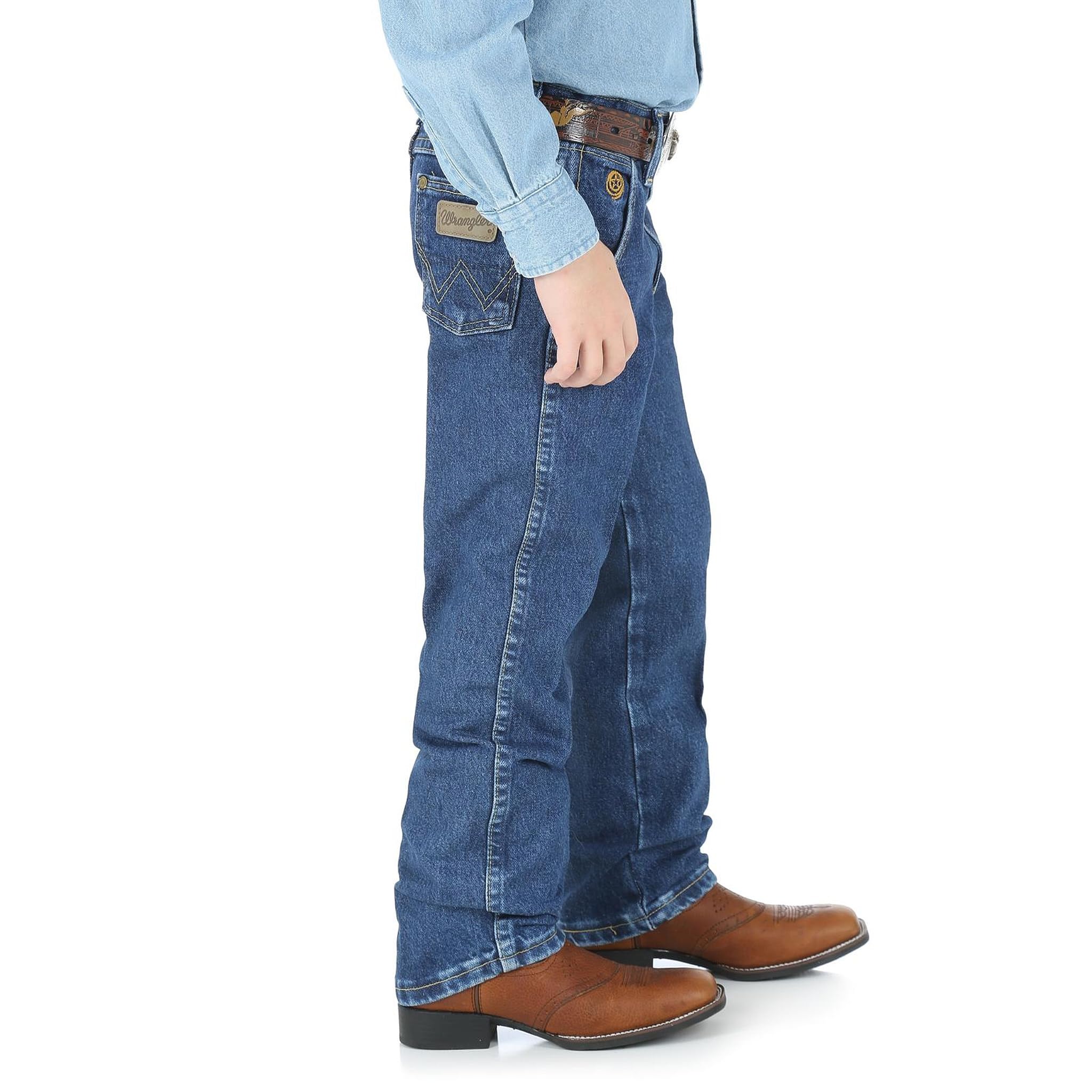 Wrangler Boys' George Strait Original Cowboy Cut Jeans - Classic Denim Pants for Kids | Perfect for Rodeo, Western Wear & Everyday Play