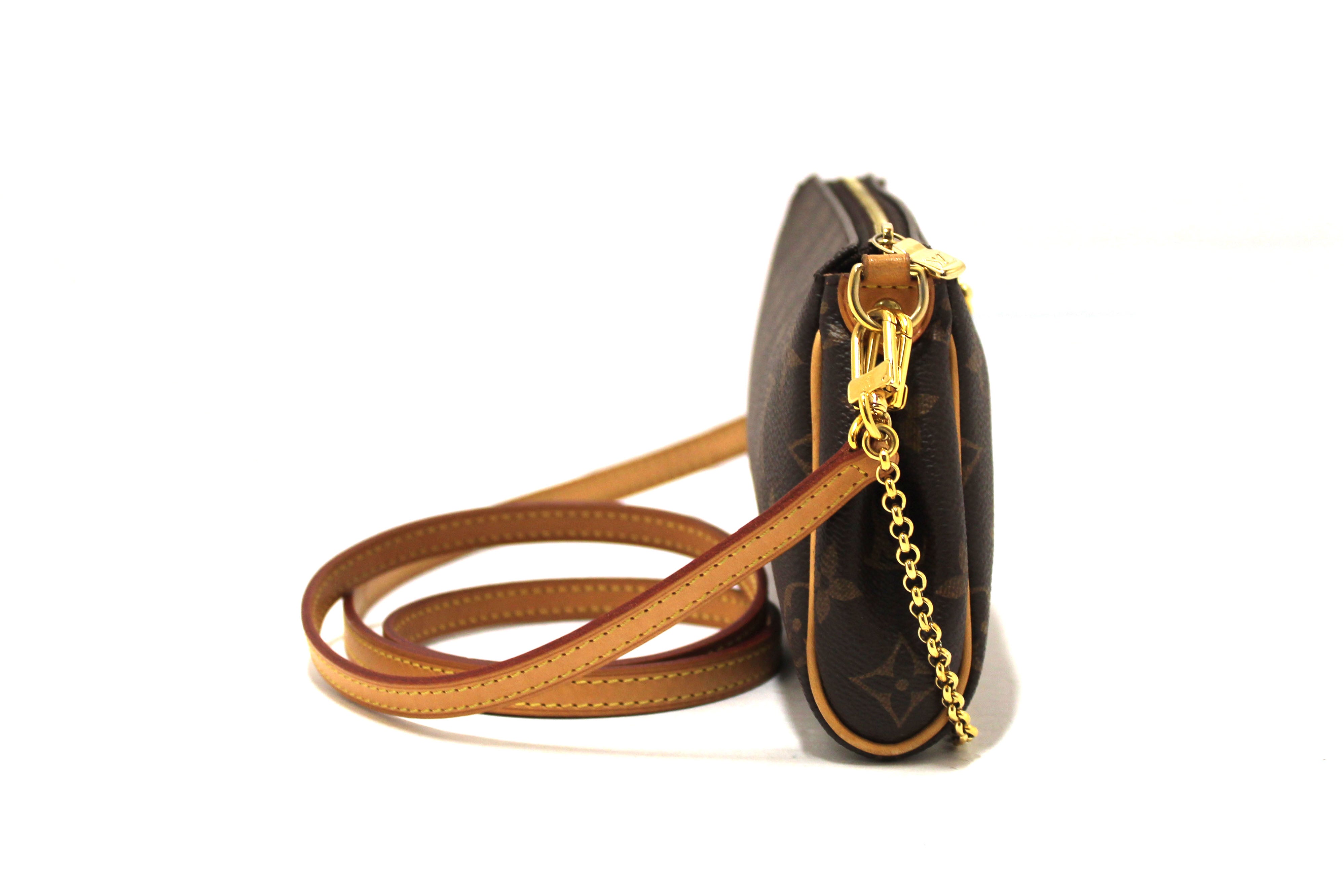 Authentic Louis Vuitton Monogram Eva Clutch Crossbody Bag - Luxury Designer Handbag for Women, Perfect for Evening Parties, Date Nights & Special Occasions