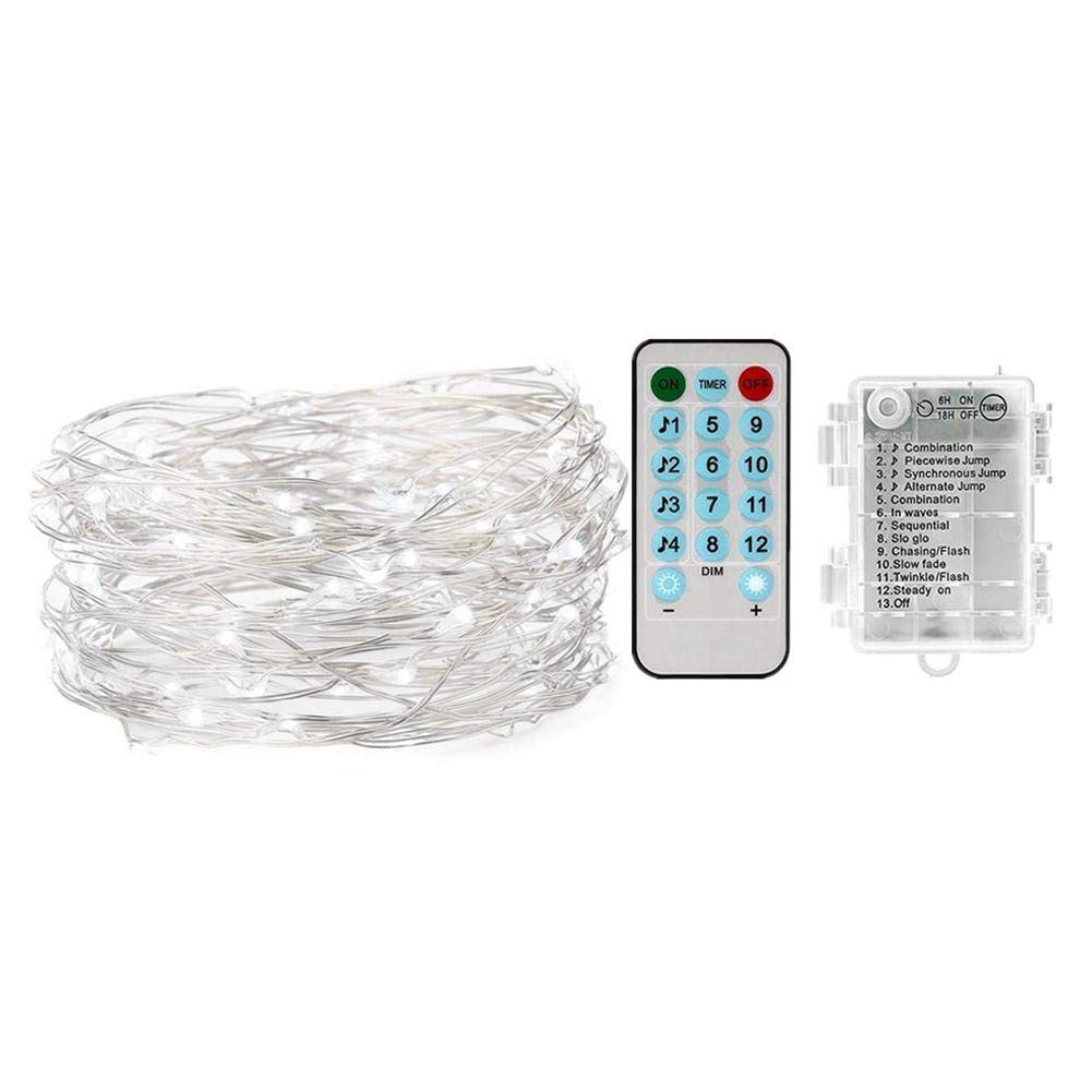 Warm White Battery Powered String Lights - Durable Outdoor Fairy Lights for Yard, Wedding, Garden, and Party Decorations | Perfect for Patio, Backyard, and Special Events