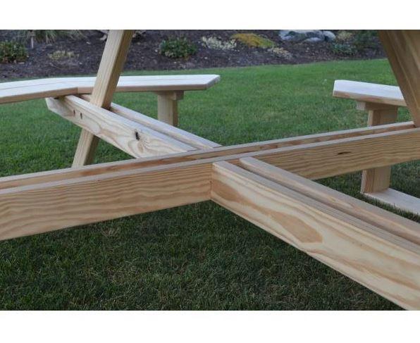 A & L Furniture 54 Inch Octagon Walk-In Dining Table with Free Umbrella Hole - Perfect for Outdoor Patio, Garden, and Poolside Gatherings