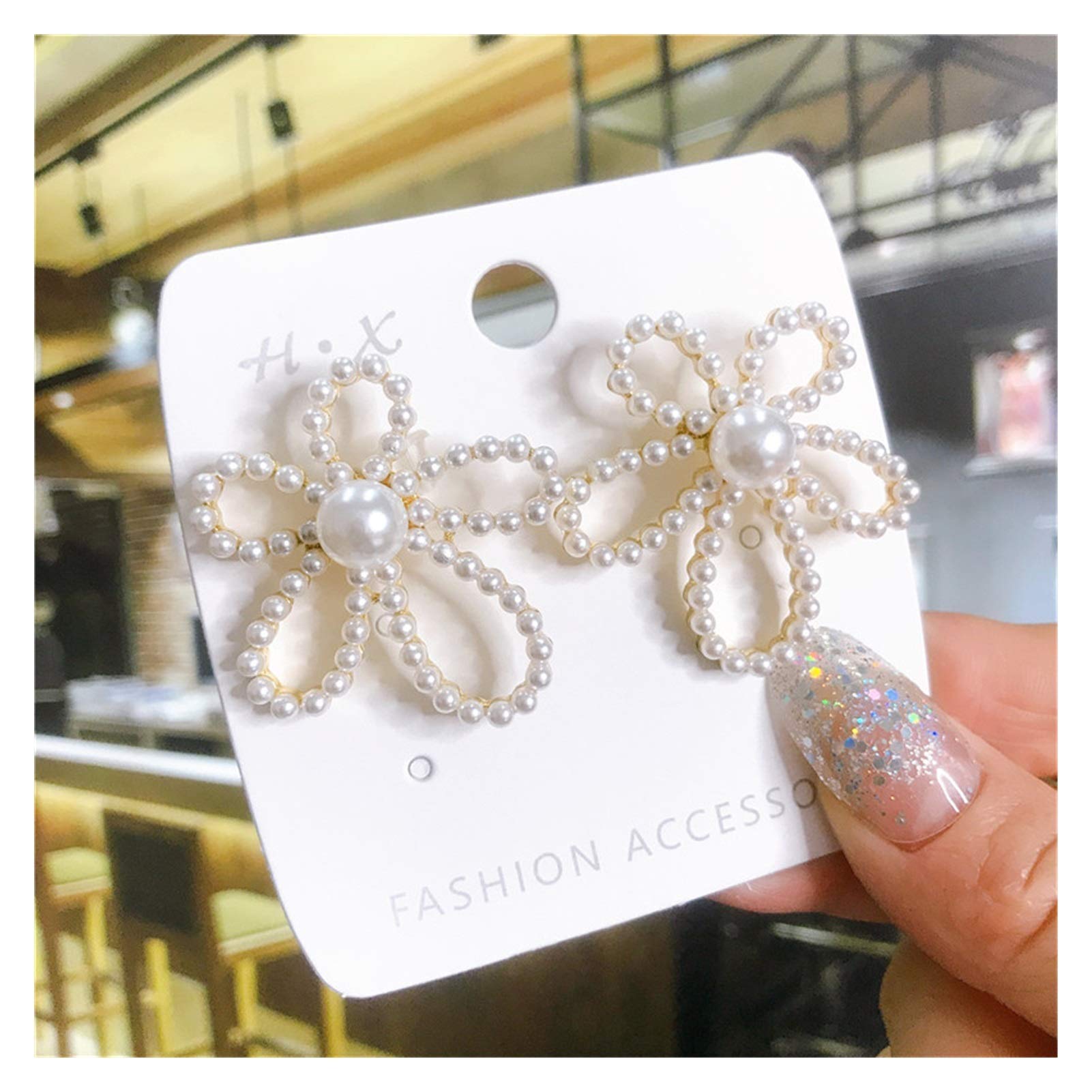Crystal Flower Hair Clips for Women - Gold Silver Hairpins for Wedding & Party