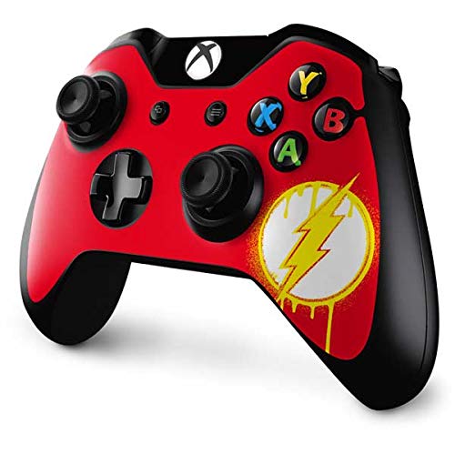 Officially Licensed Warner Bros Flash Emblem Drip Gaming Skin Decal for Xbox One Controller - Custom Protective Cover for Gamers & Collectors
