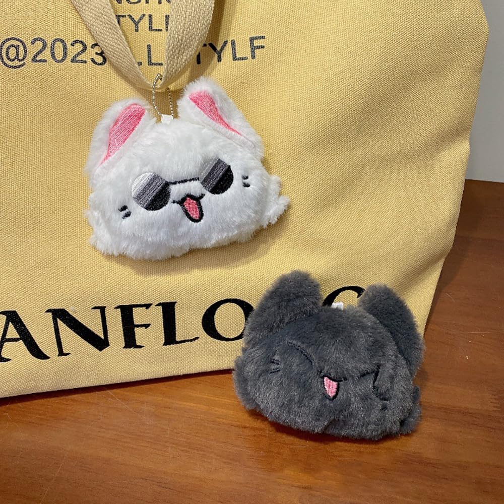 JJK Inspired Geto Keychain Plush - Anime Keyrings for Best Friend, Perfect for Backpacks, Gifts, and Cosplay Accessories